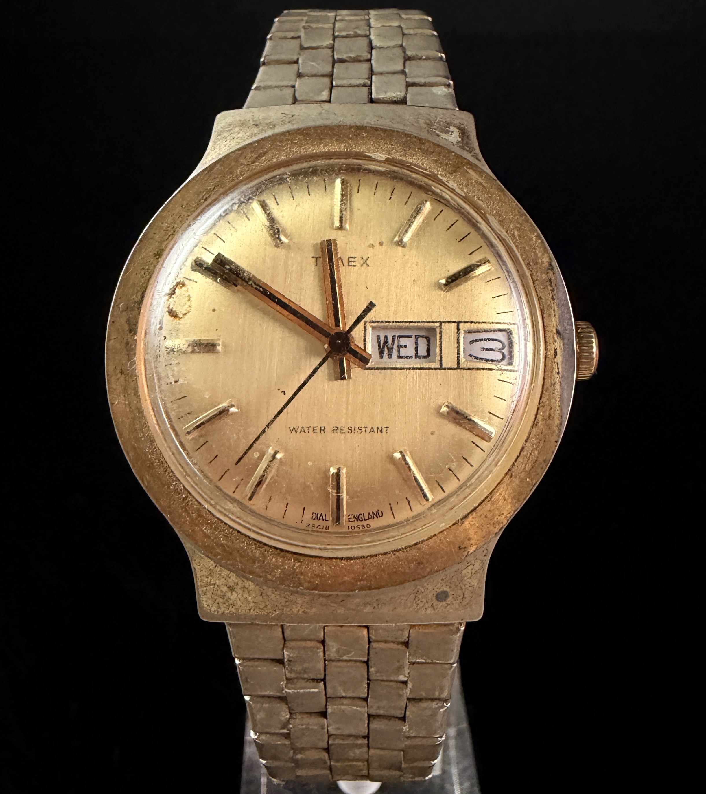 Vintage Timex Marlin Day-Date Mechanical Wristwatch, 1980