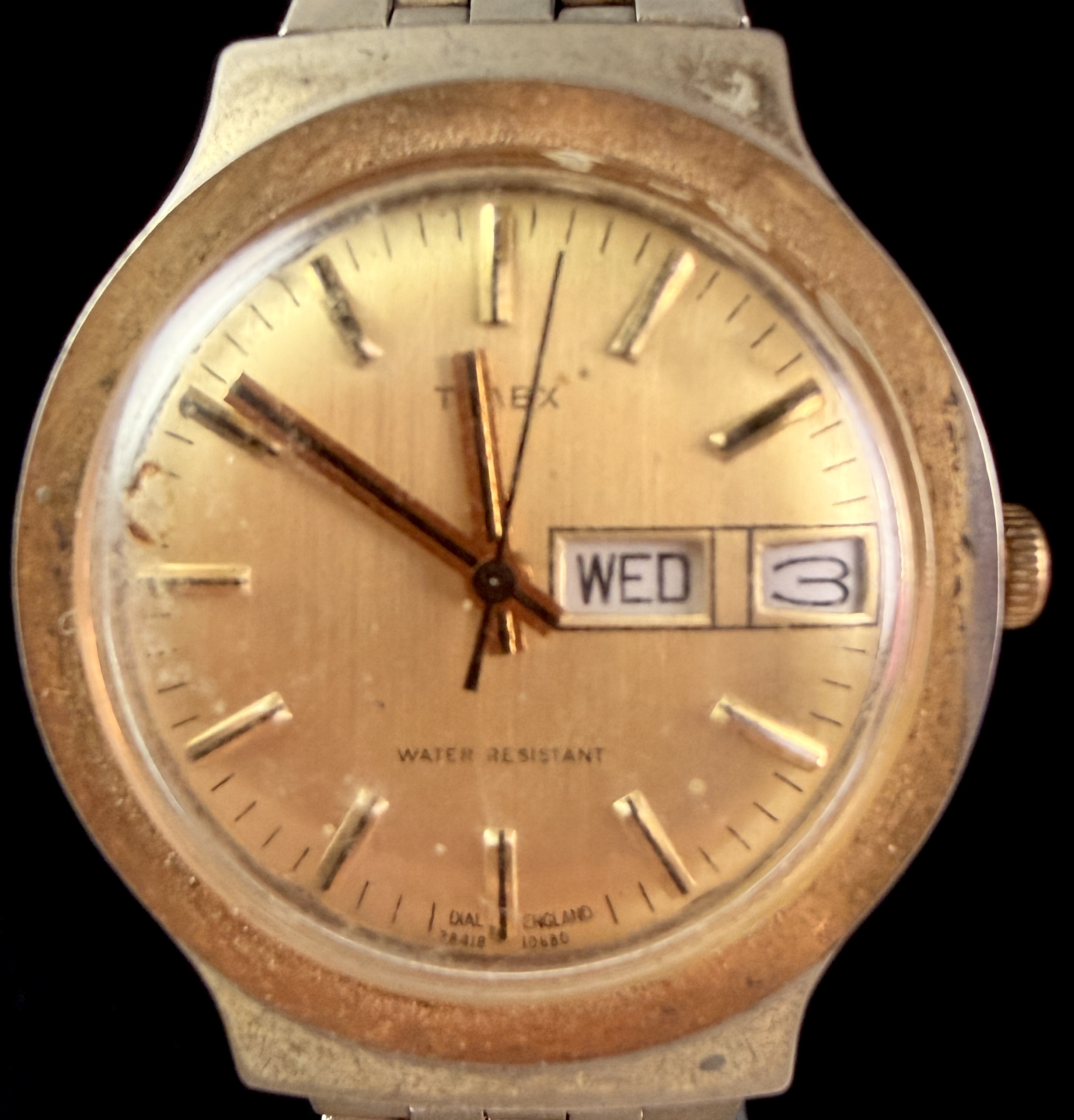 Vintage Timex Marlin Day-Date Mechanical Wristwatch, 1980