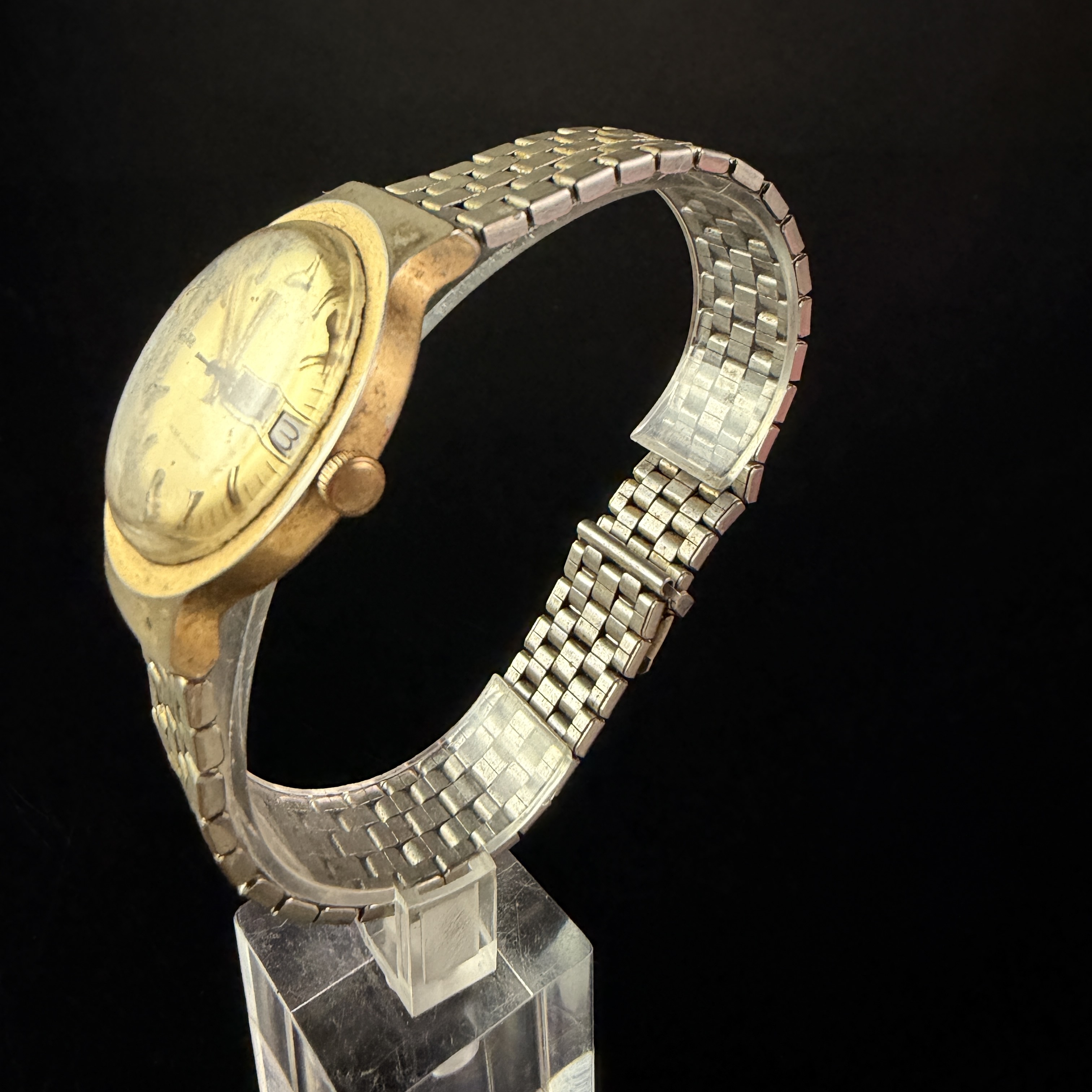 Vintage Timex Marlin Day-Date Mechanical Wristwatch, 1980