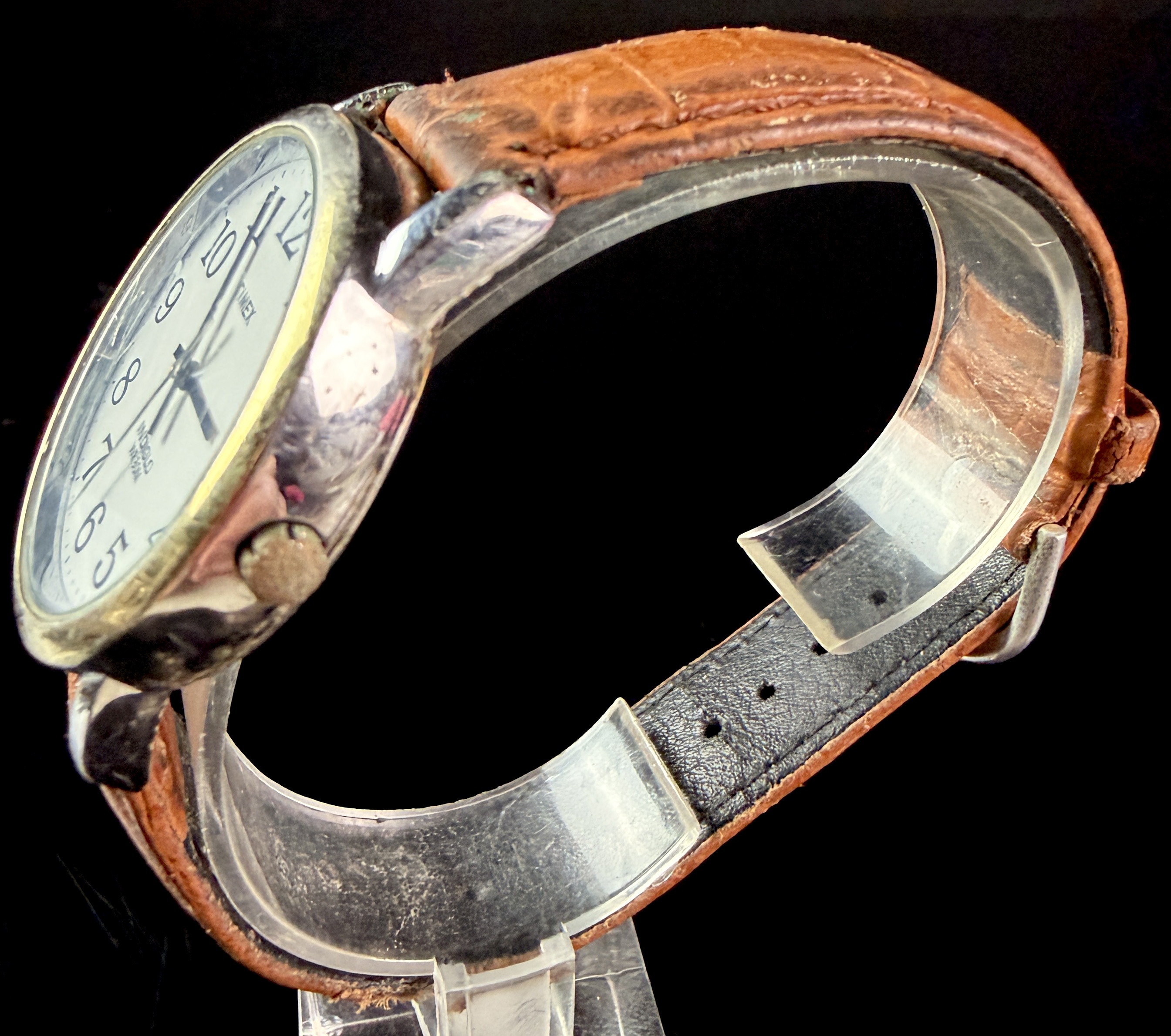 Timex Indiglo Easy Reader Gold-Tone Quartz Wristwatch