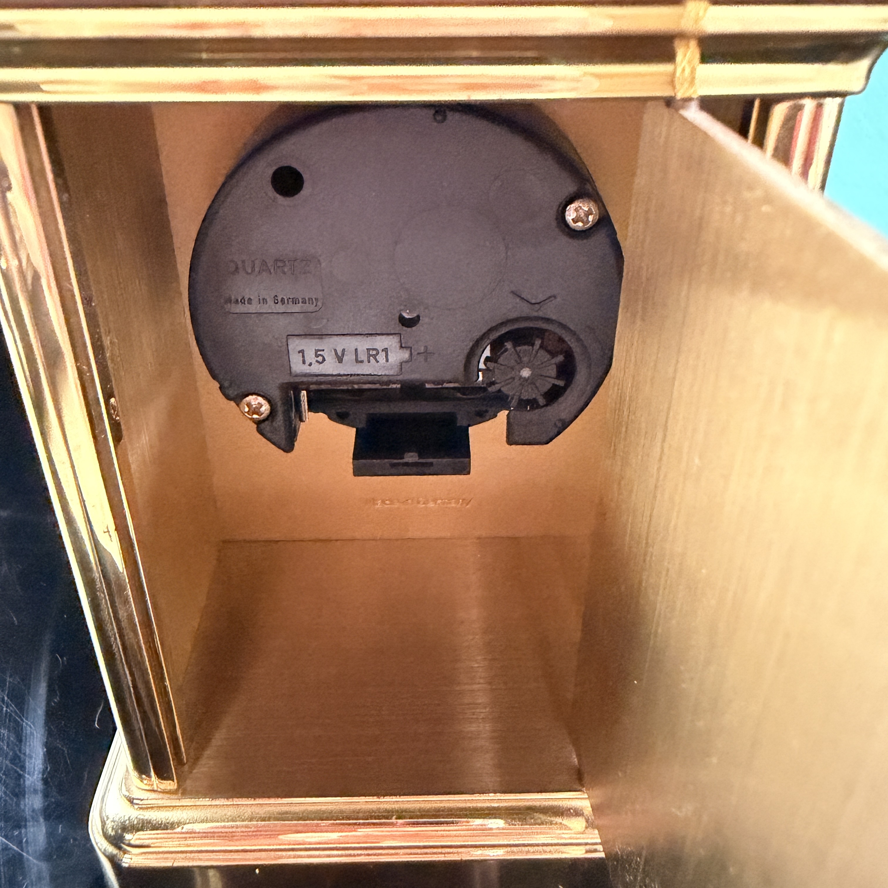 Tiffany & Co. Brass Quartz Carriage Clock with Presentation Box
