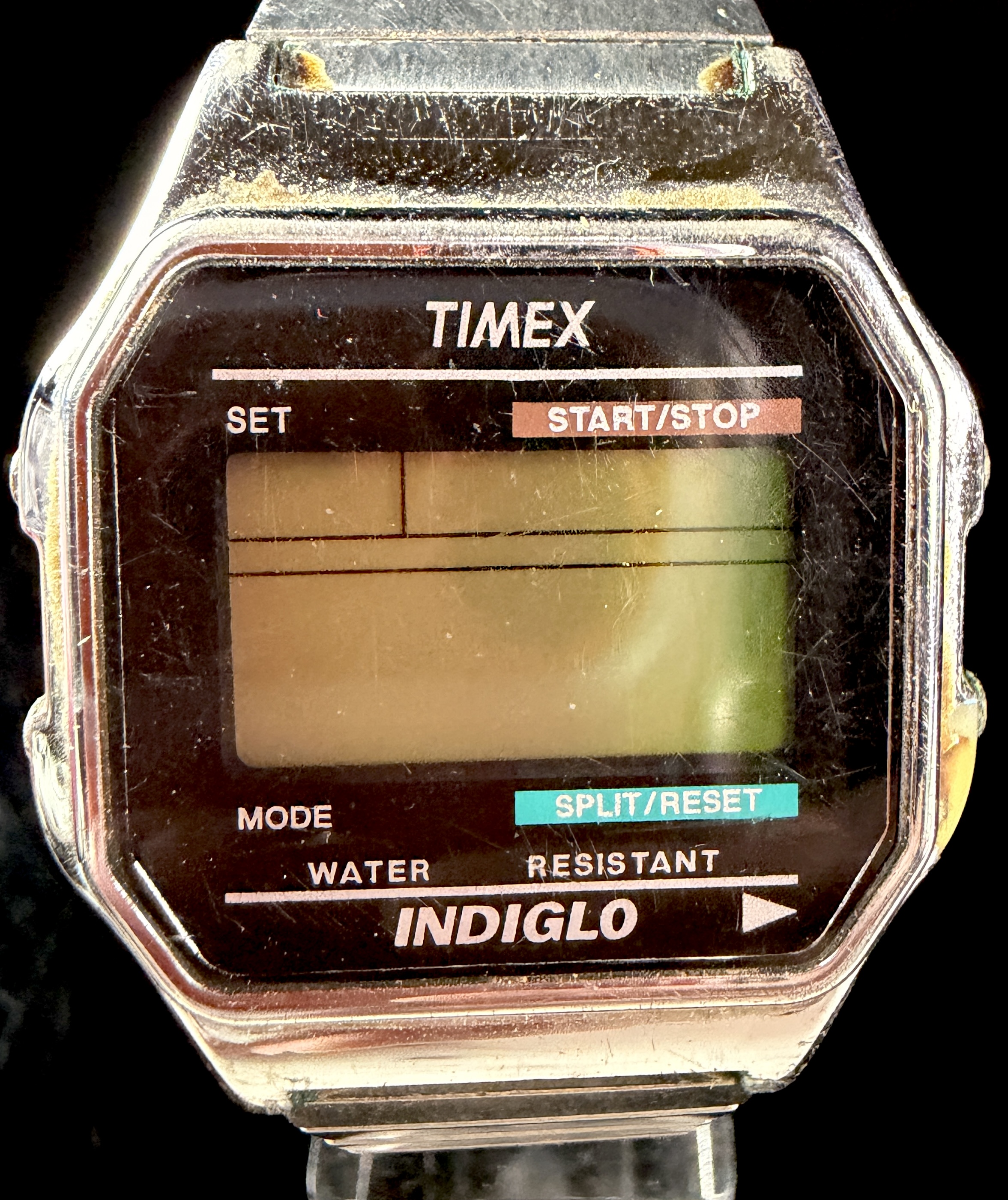 Timex Classic Digital Indiglo Watch with Expanding Bracelet, Reference 555 U0, Needs a Battery
