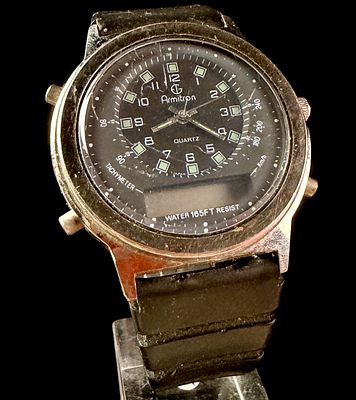 Armitron Ana-Digi Quartz Tachymeter Wristwatch Reference 20/3479A TL11. This vintage Armitron 