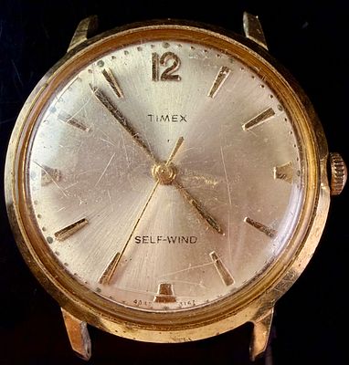 1967 Timex Viscount Self-Wind Automatic Wristwatch. This is a vintage Timex Viscount automatic 