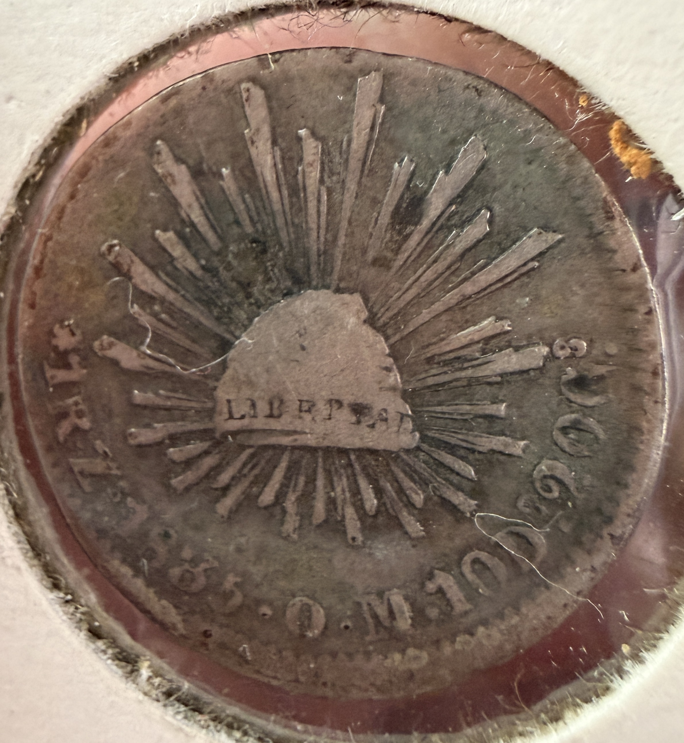 Mexico 1835-Zs OM Silver 1 Real
