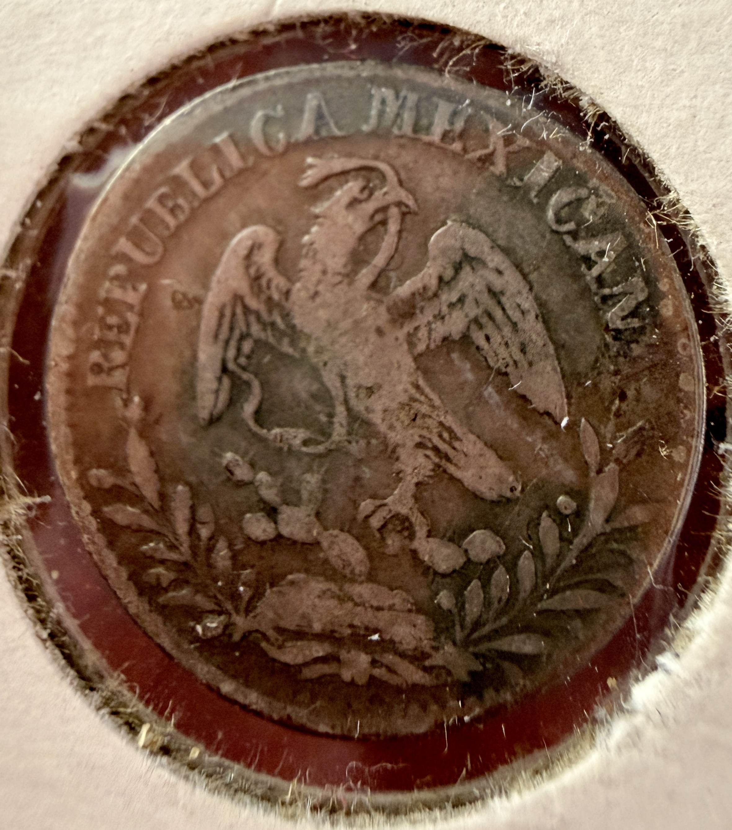Mexico 1835-Zs OM Silver 1 Real