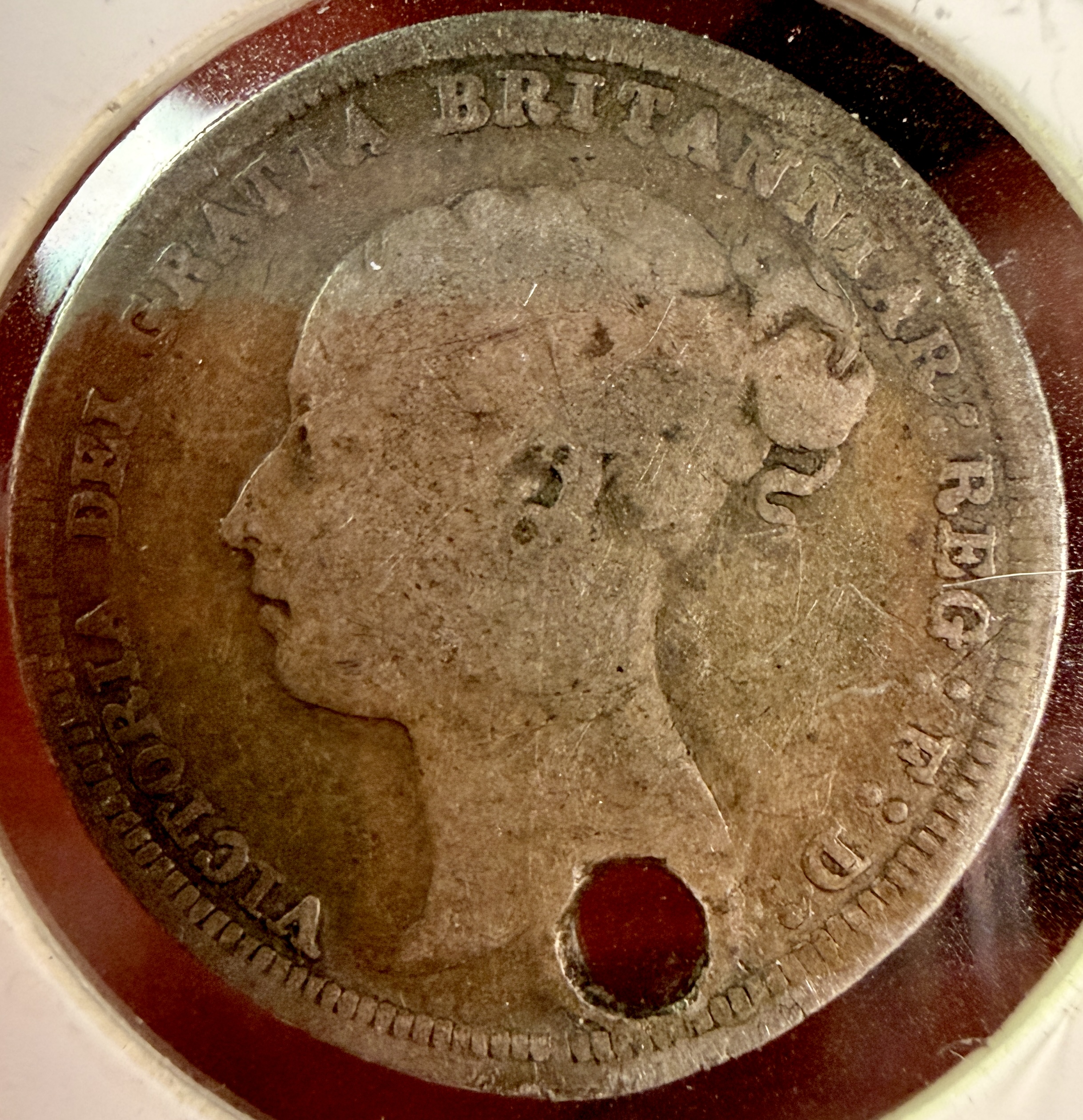 UK 1887 Queen Victoria Silver Sixpence