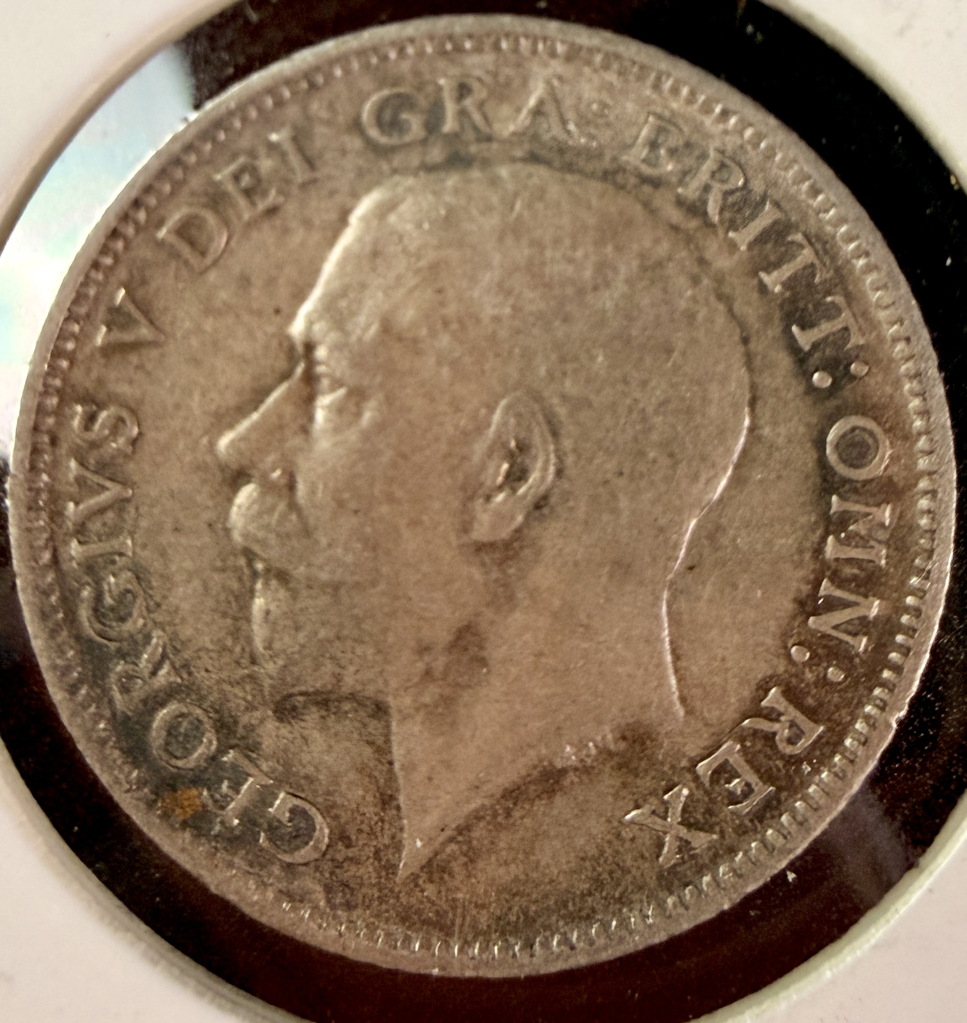 UK 1919 Sterling Silver Sixpence