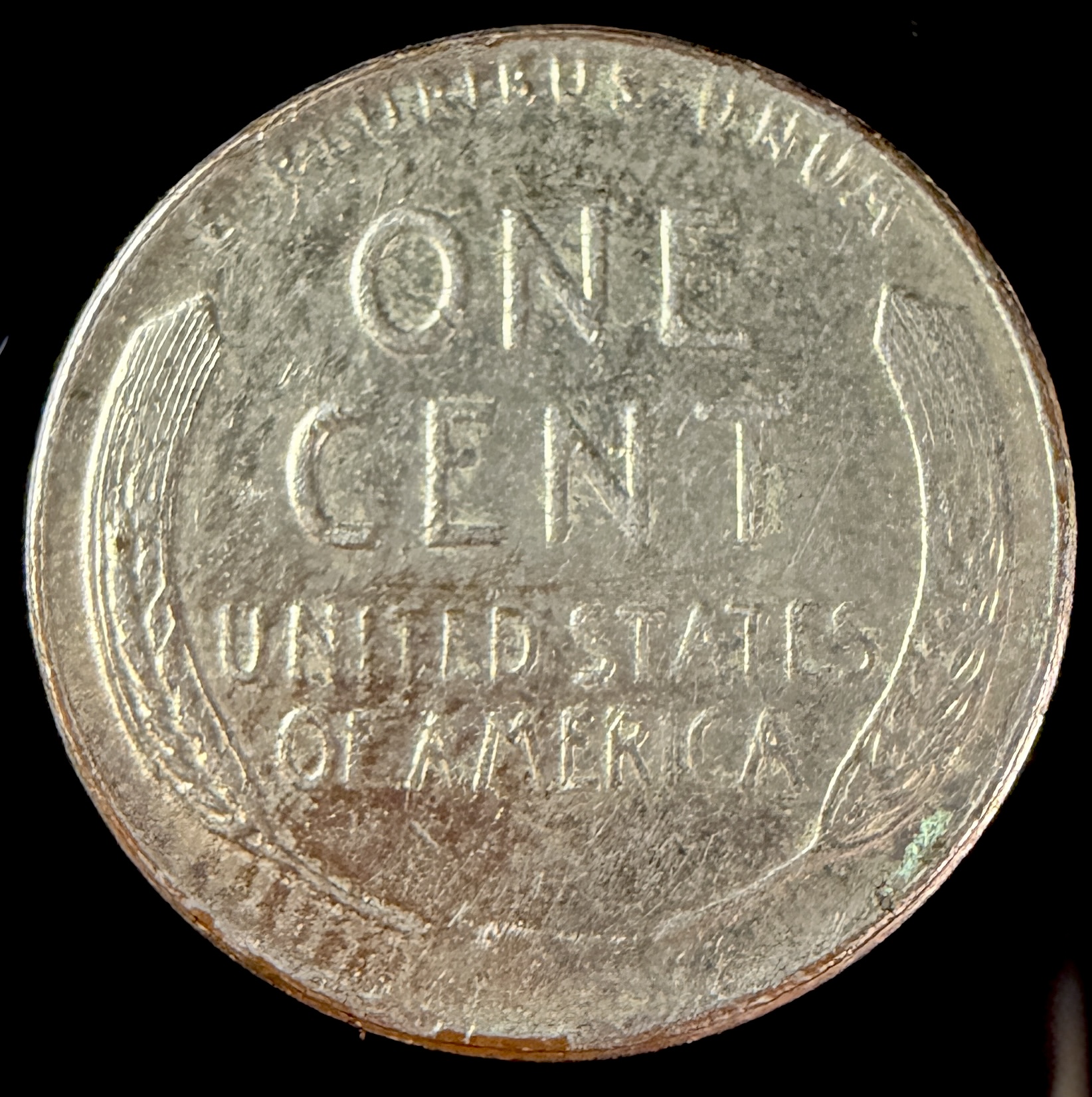 US 1956 Lincoln Wheat Cent with Post-Mint Metallic Plating