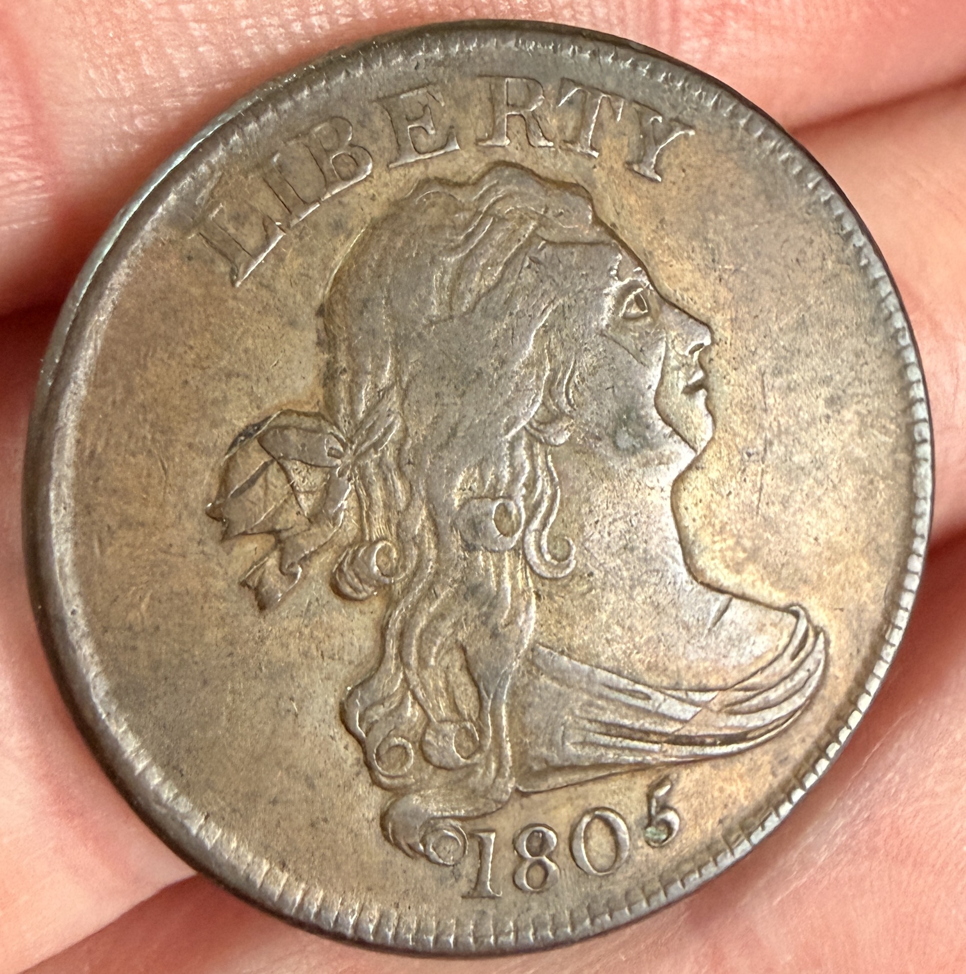 1805 US Draped Bust Half Cent