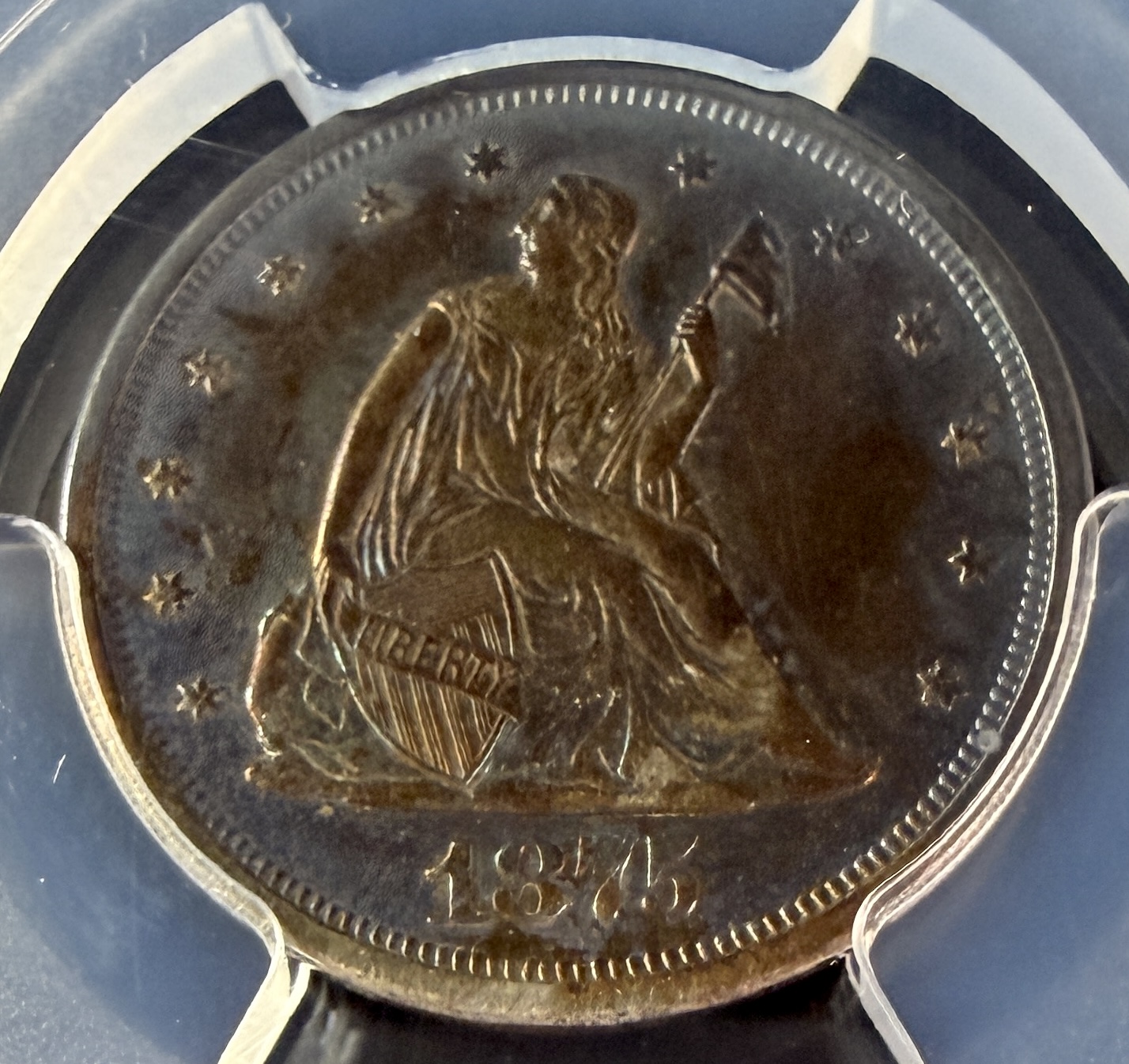 US 1875-S Twenty-Cent Piece PCGS AU Detail