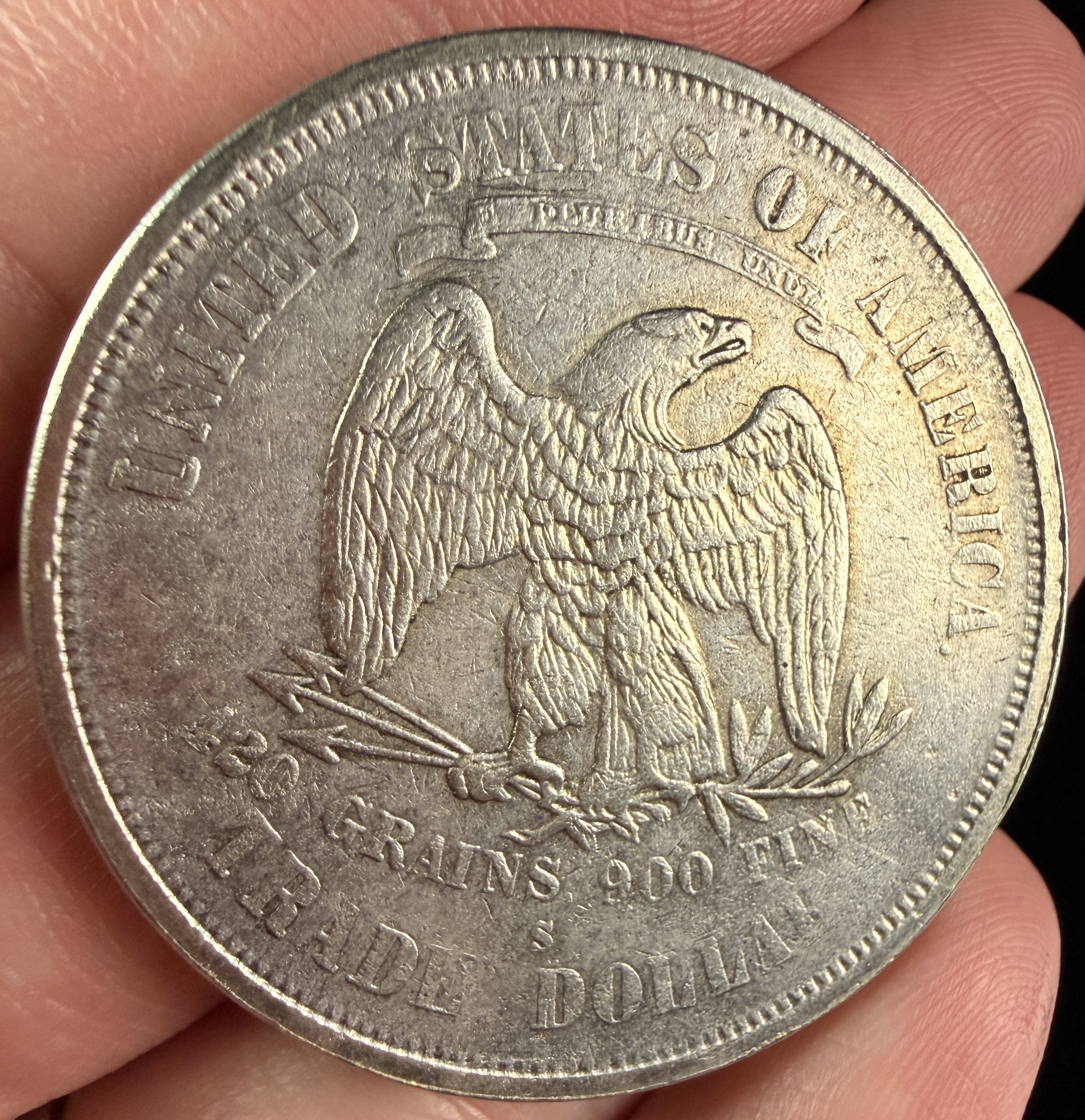 US 1874-S Silver Trade Dollar
