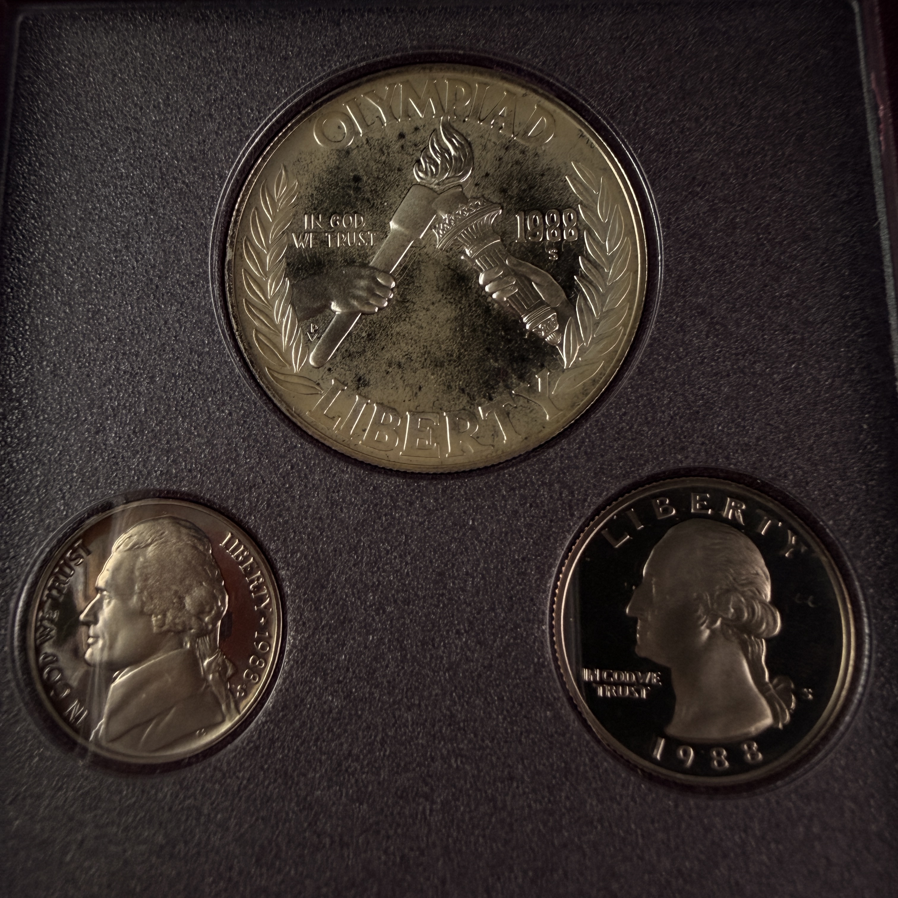 1988-S US Mint Prestige Proof Set including Olympic Silver Dollar