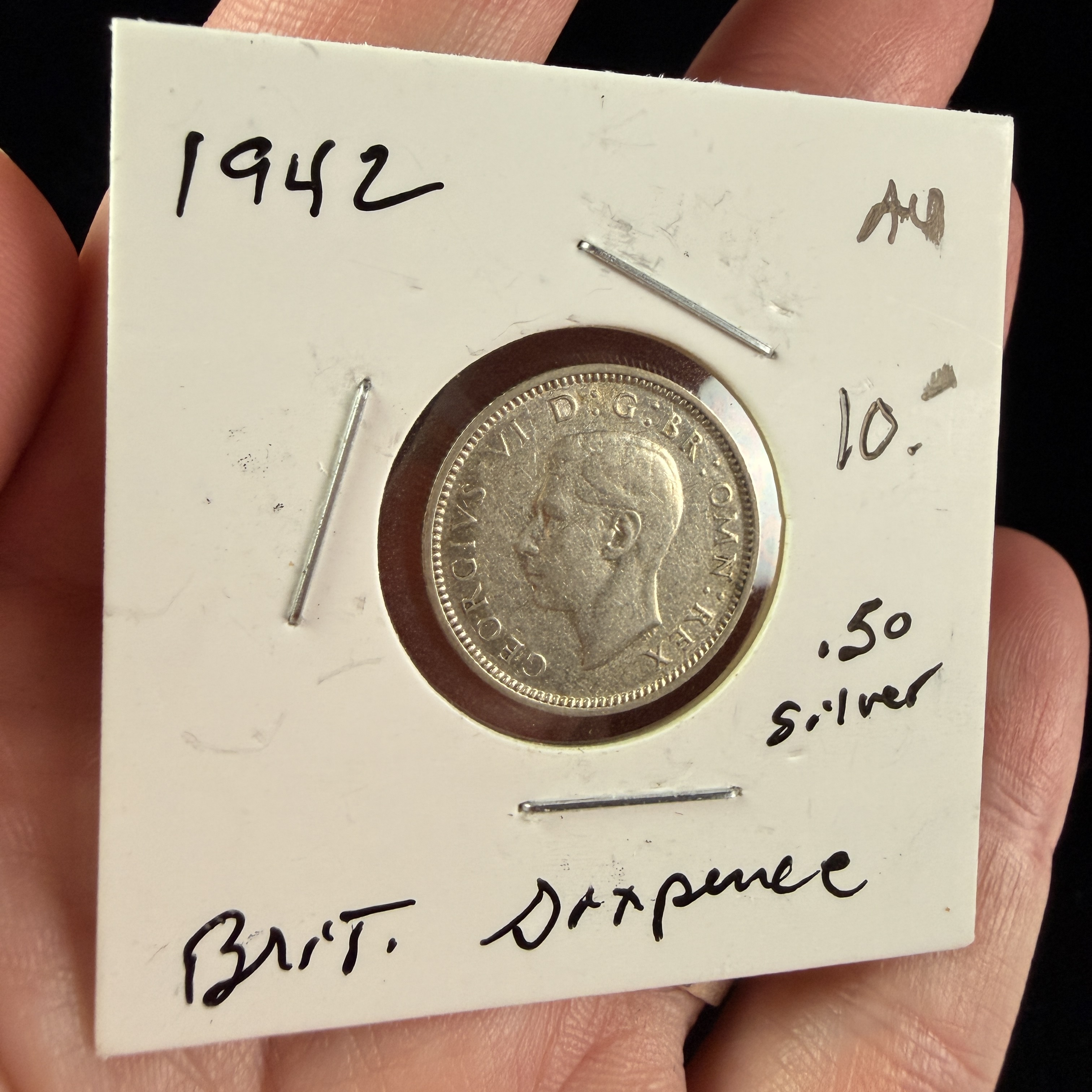 1942 UK Silver Sixpence