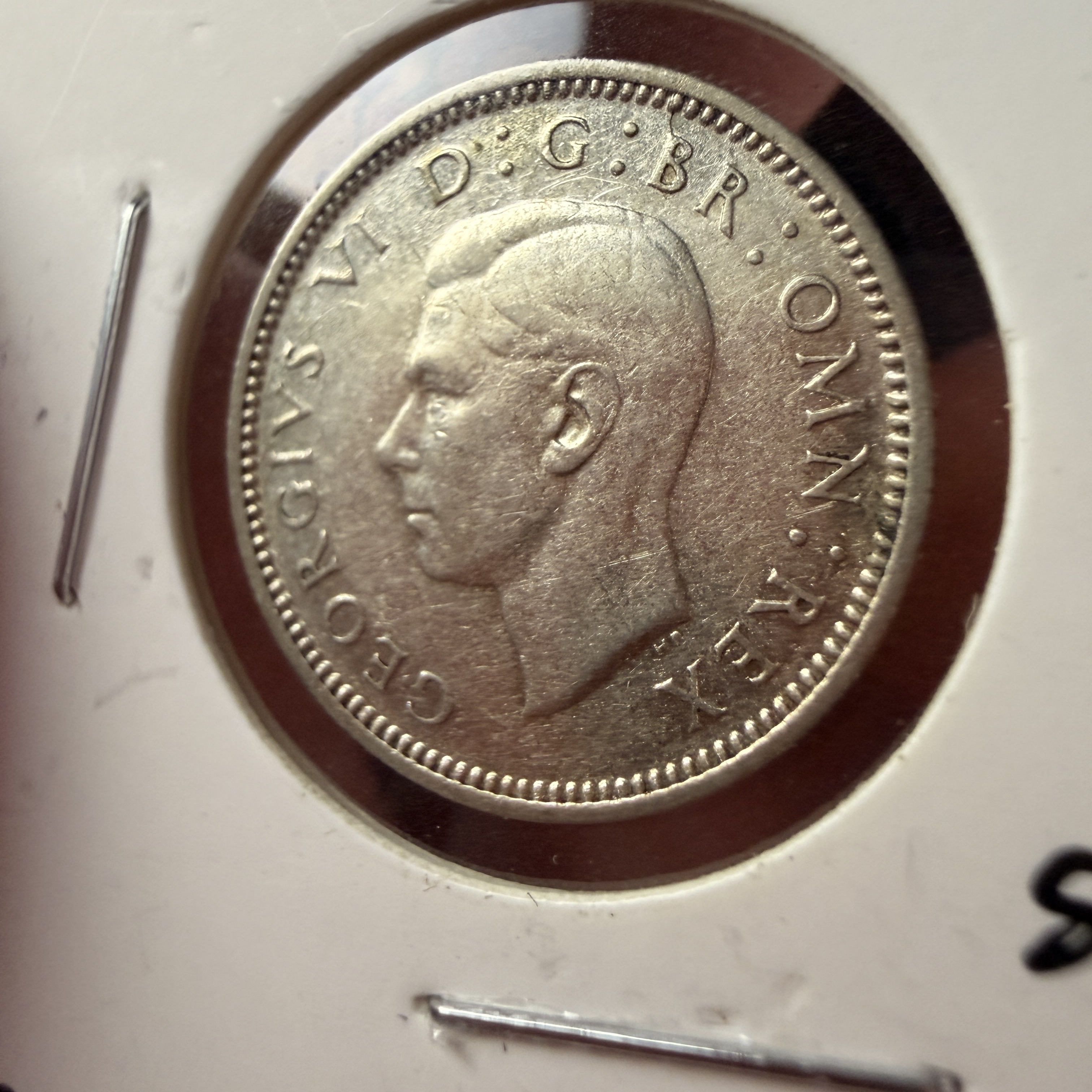 1942 UK Silver Sixpence