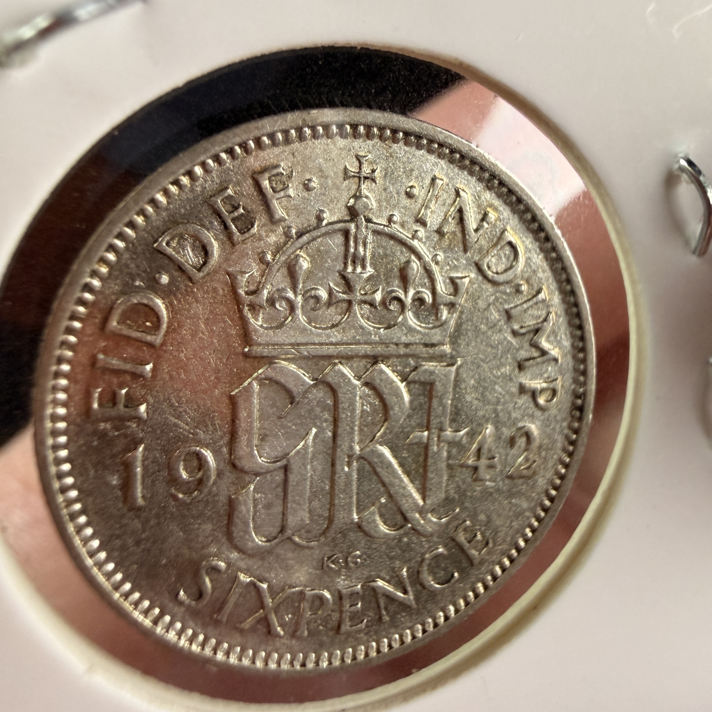 1942 UK Silver Sixpence