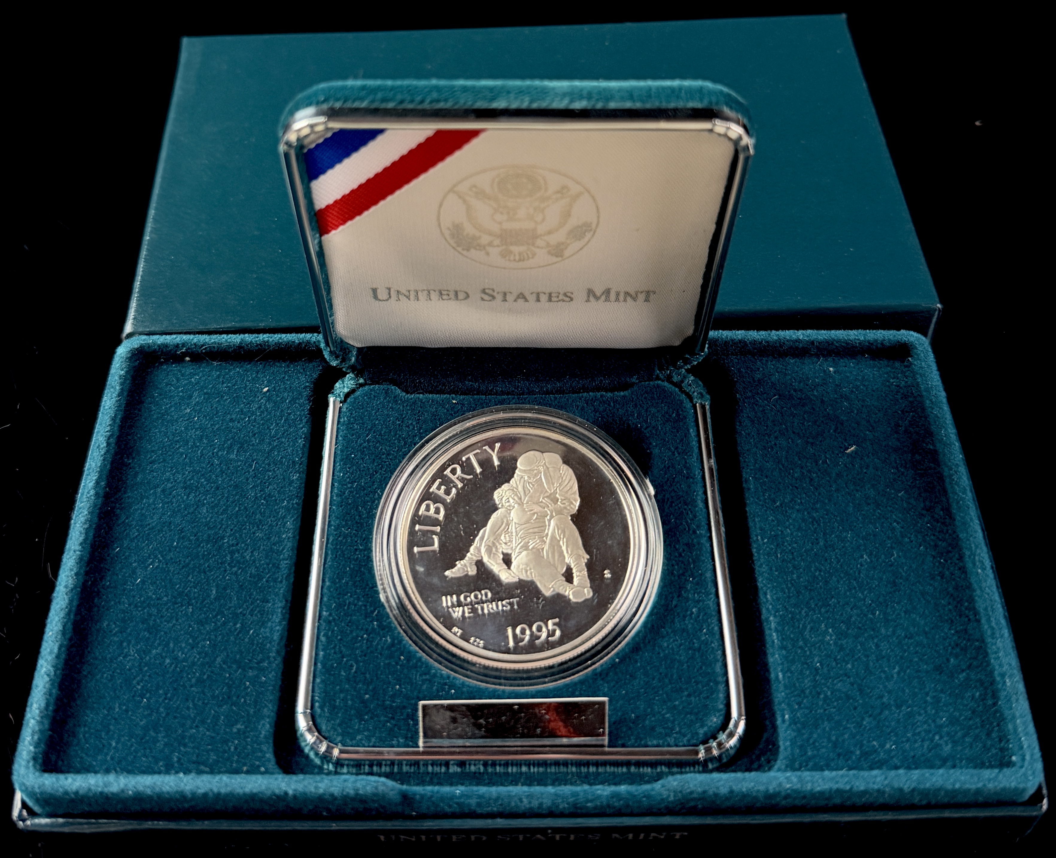 1995-S US Civil War Battlefields Commemorative Proof Silver Dollar