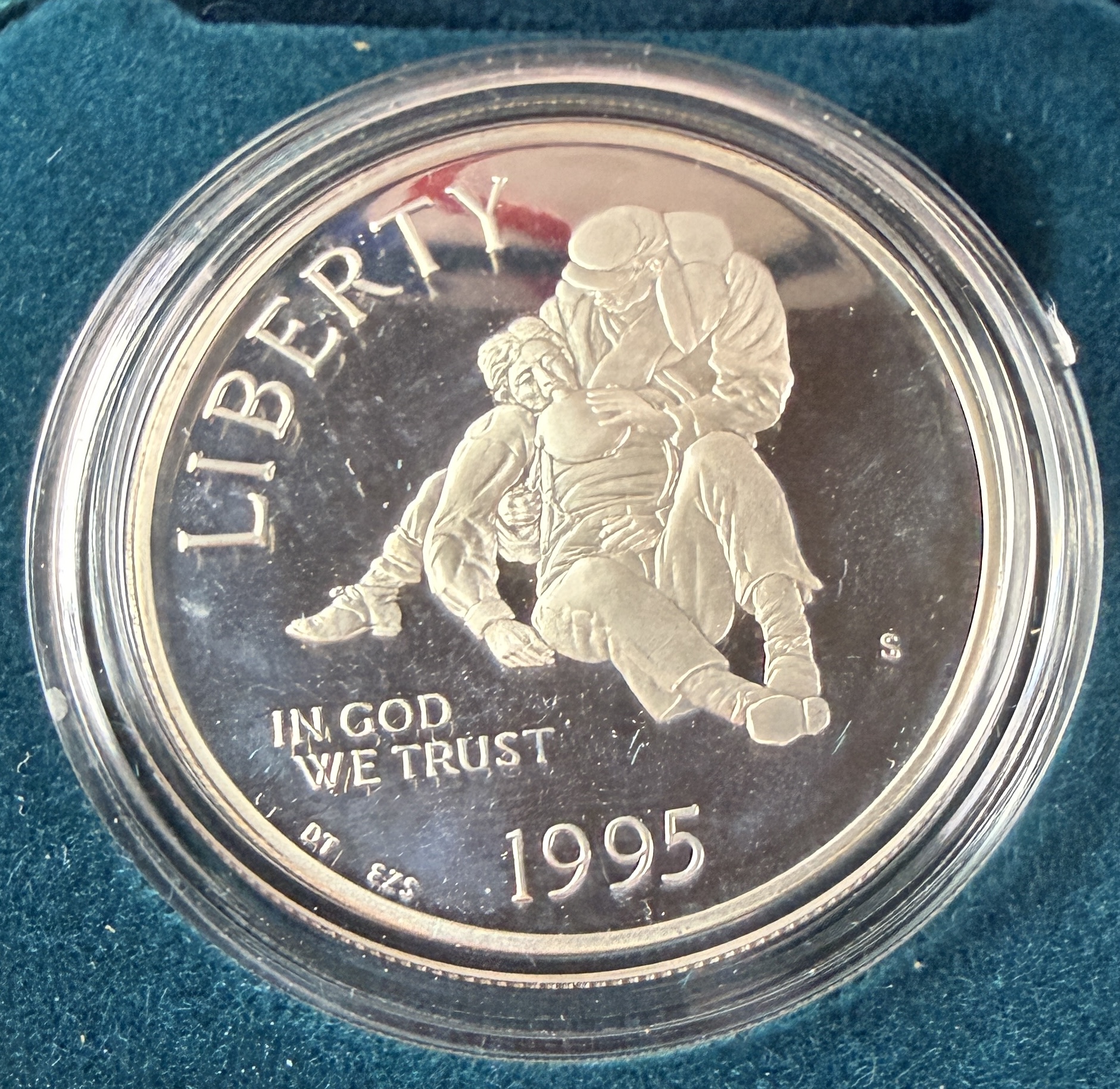 1995-S US Civil War Battlefields Commemorative Proof Silver Dollar
