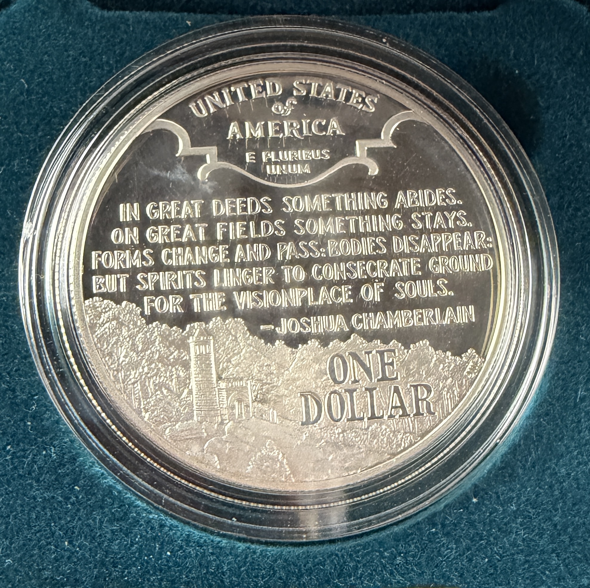 1995-S US Civil War Battlefields Commemorative Proof Silver Dollar