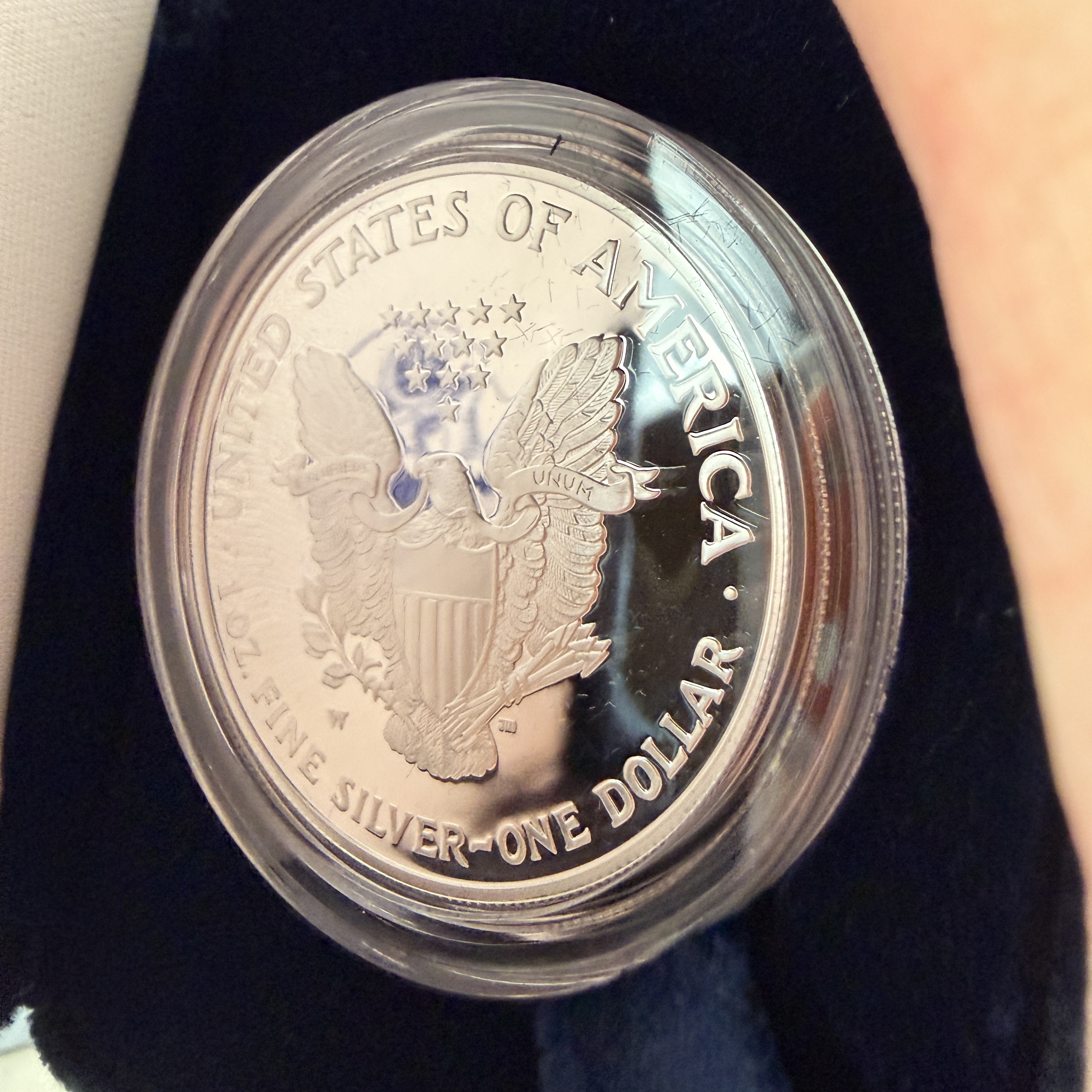 US 2004-W American Silver Eagle One Dollar Proof Coin OGP COA