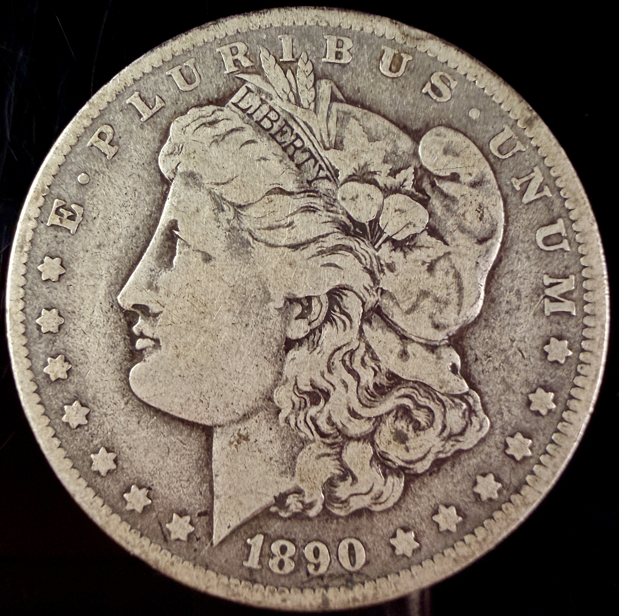 US 1890-O Morgan Silver Dollar