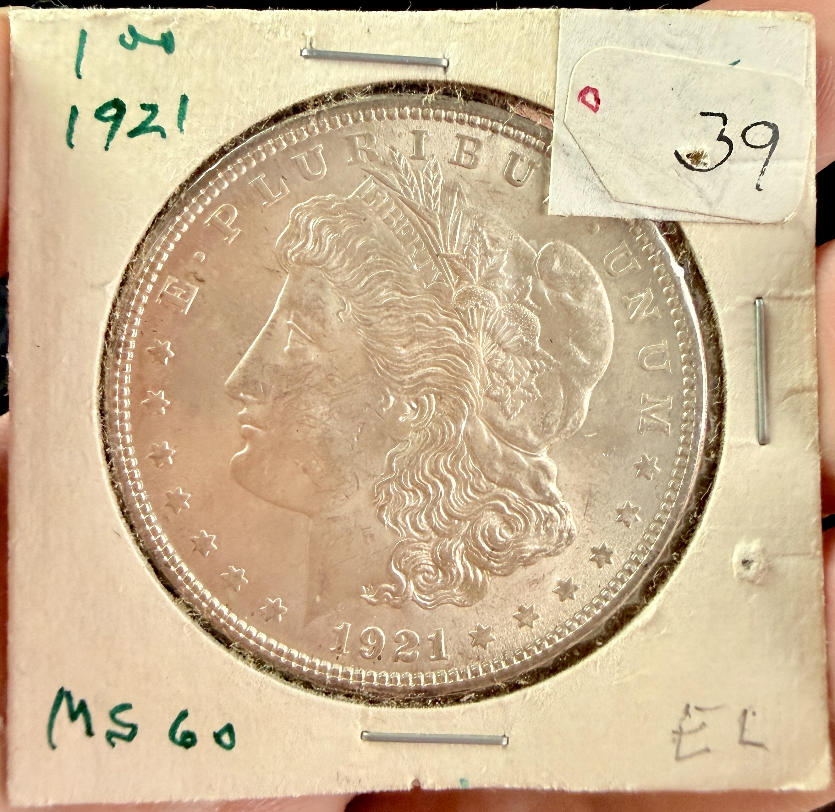 US 1921 Morgan Silver Dollar