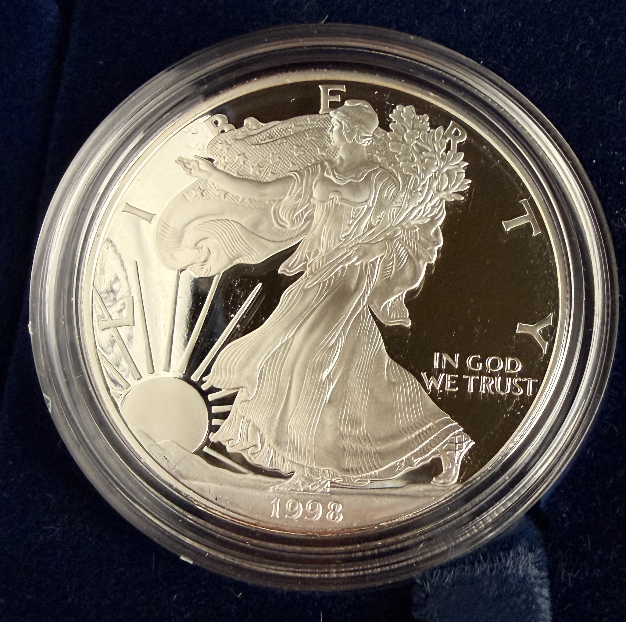US 1998-P American Silver Eagle One Dollar Proof Coin