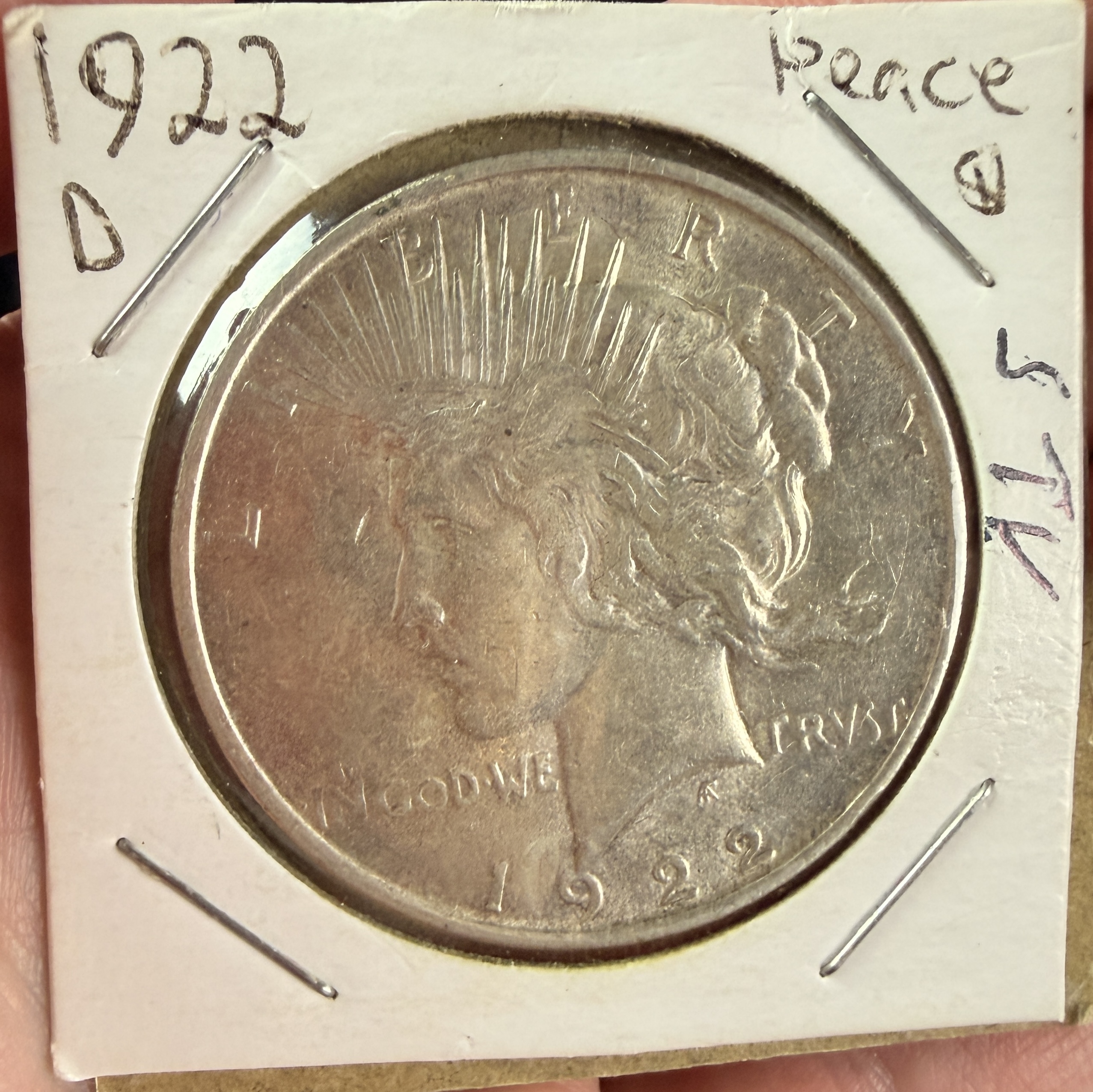 US 1922-D Peace Silver Dollar