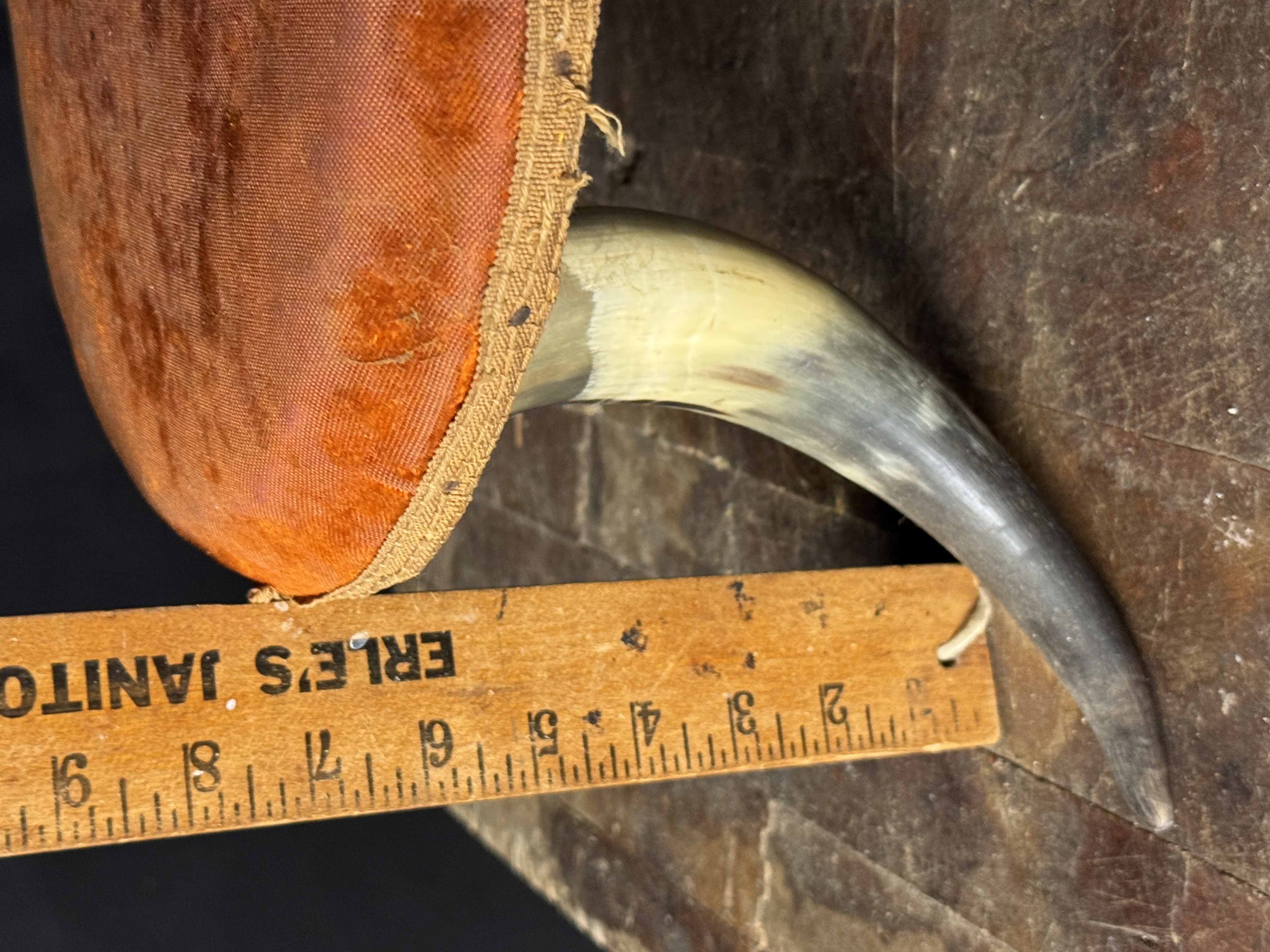 Late 19th Century American Western Style Steer Horn Tripod Footstool