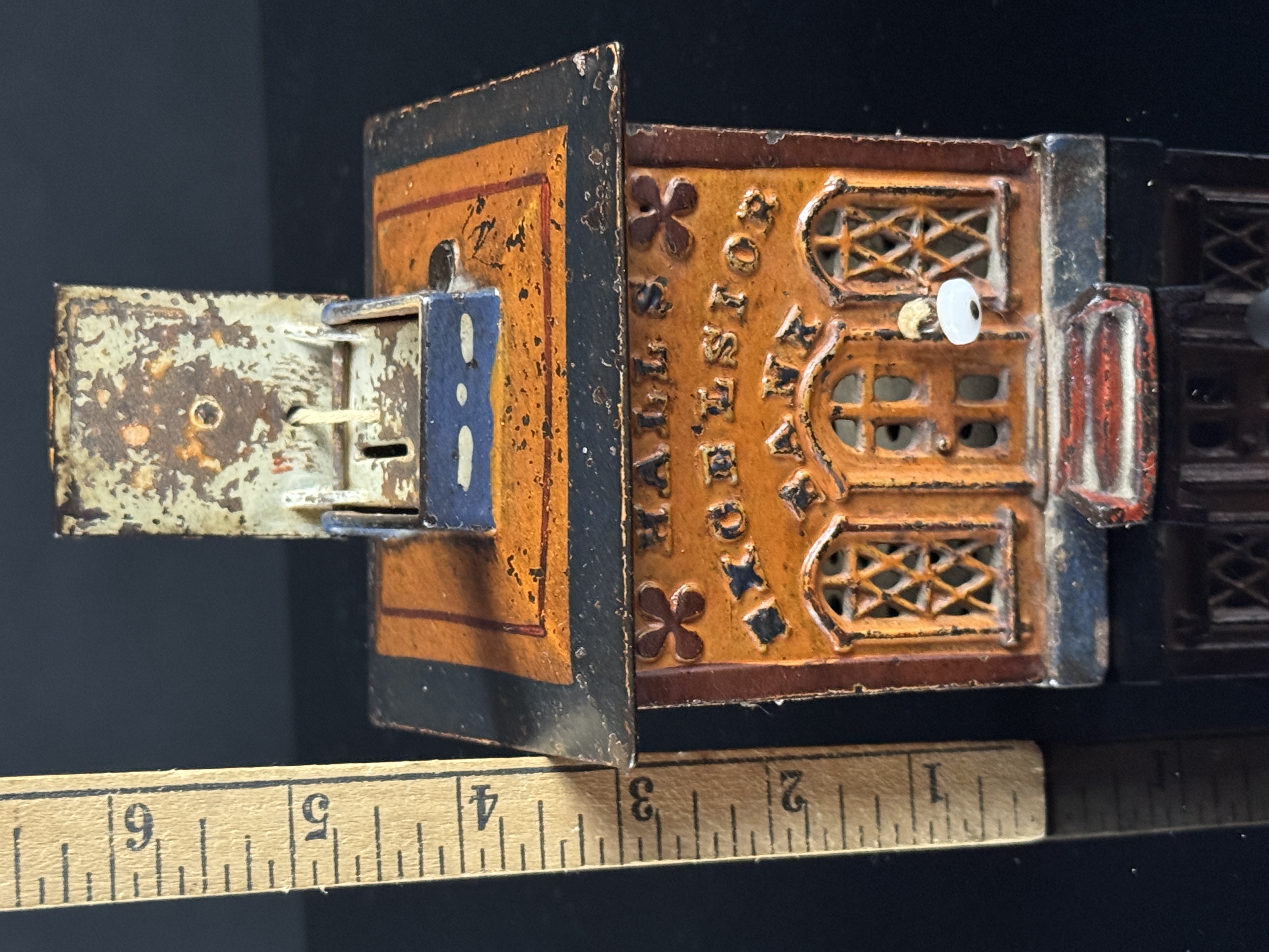 A Collection of Antique Cast Iron Animal-Drawn Toys and a Hall's Excelsior Mechanical Bank