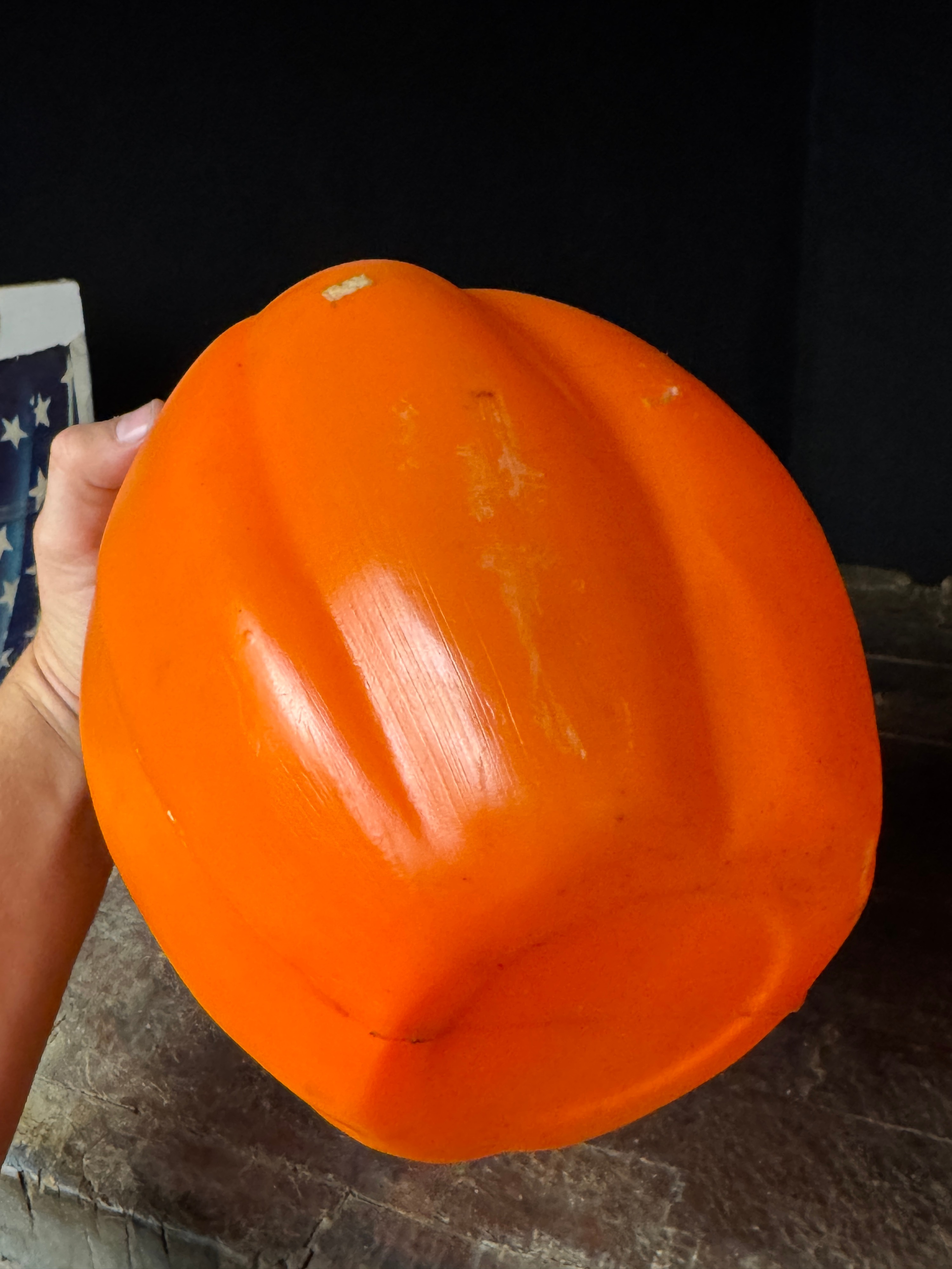 A Collection of Vintage Blow-Mold Plastic Halloween Decorations