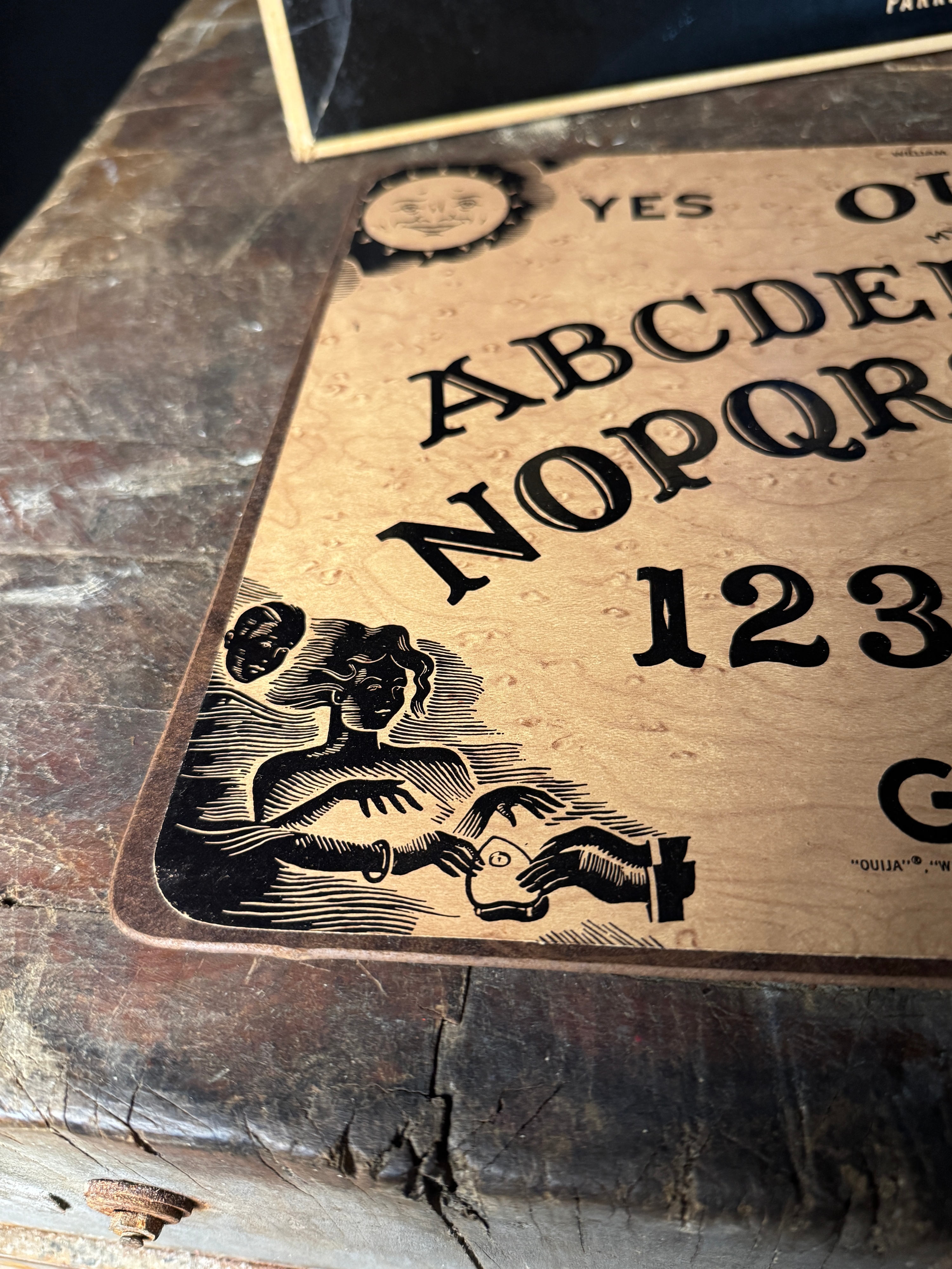 William Fuld Ouija Mystifying Oracle Talking Board Set by Parker Brothers Inc.