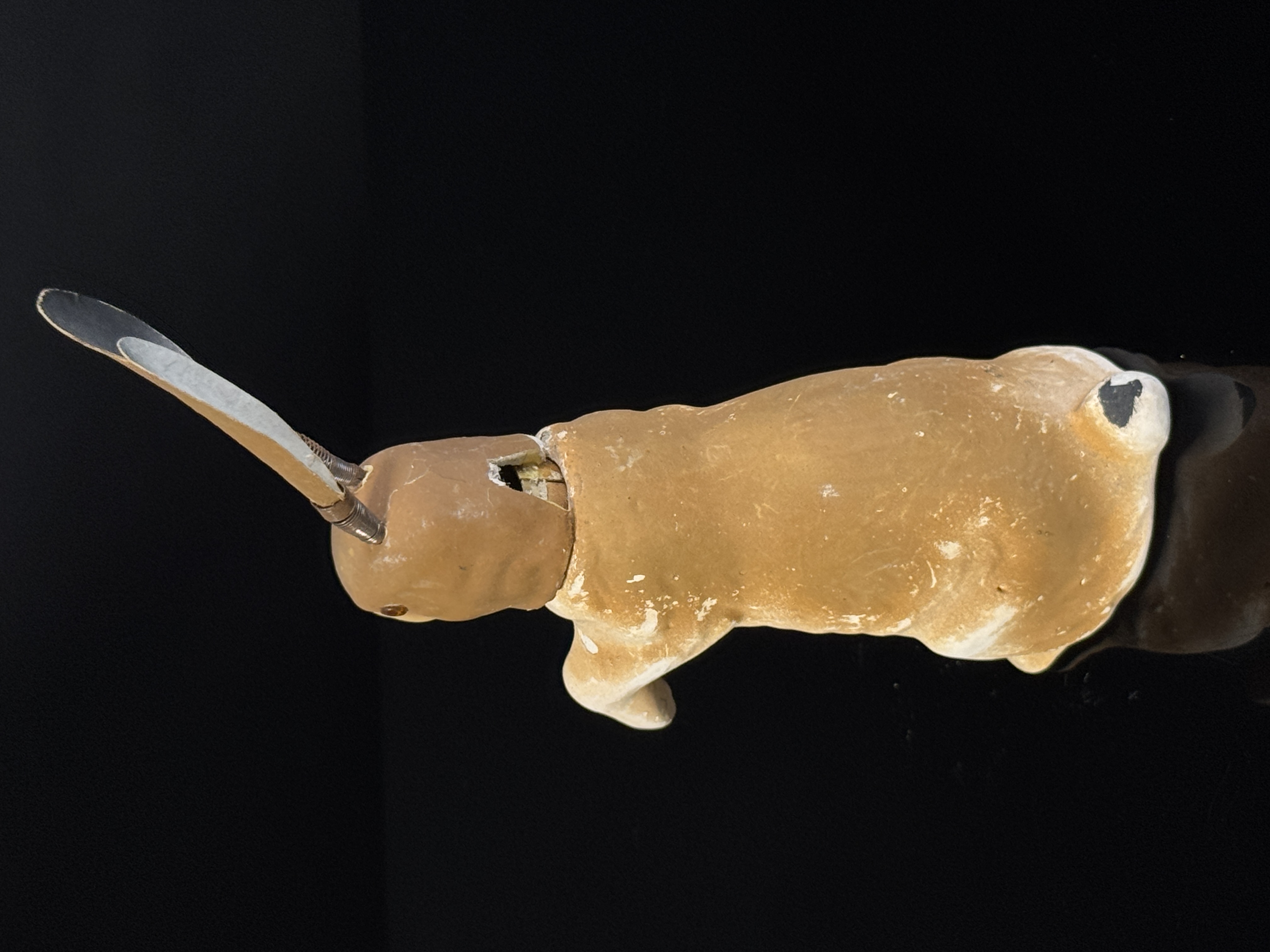 Victorian German Easter Rabbit Candy Container with Nodder Ears