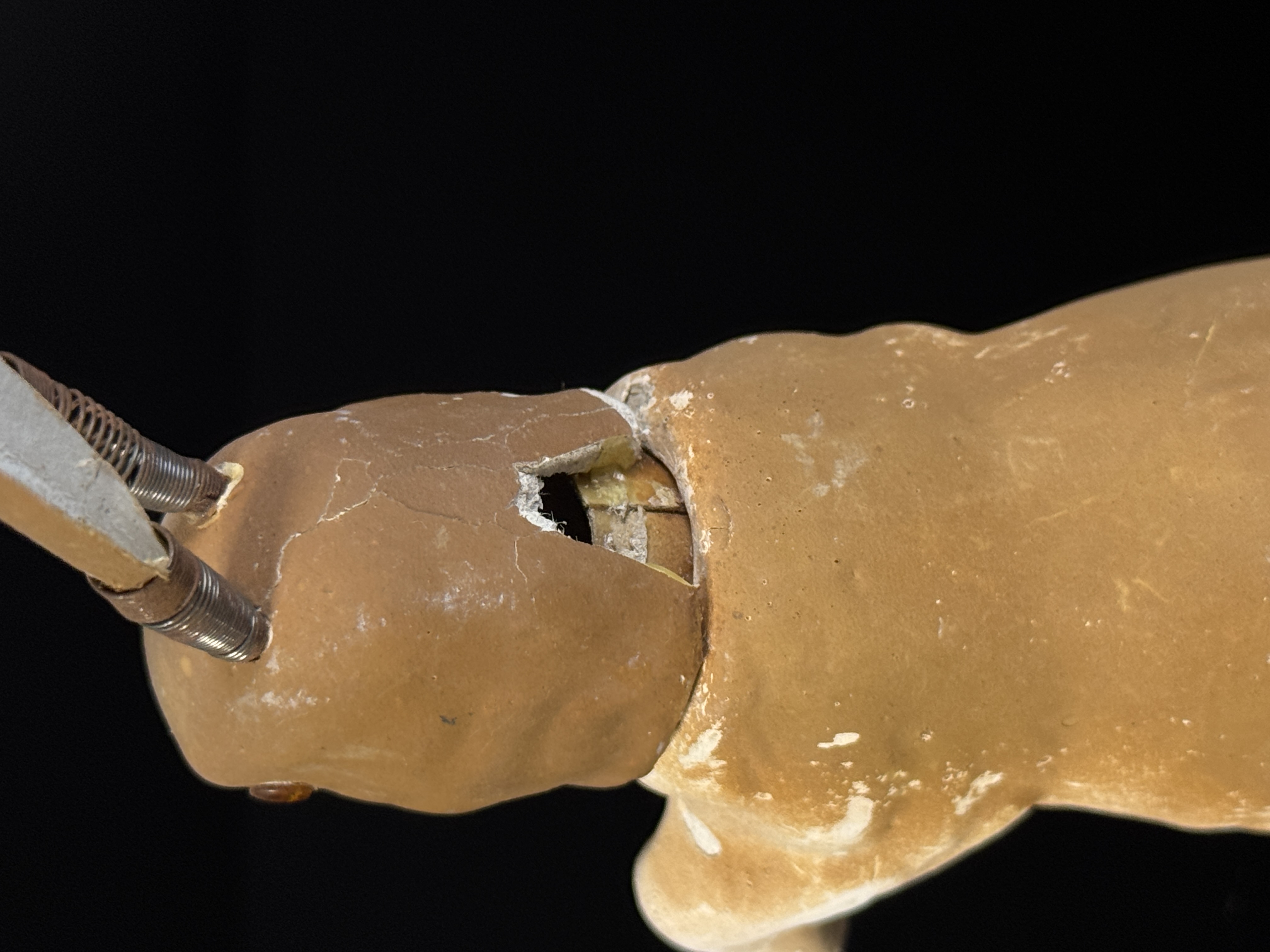 Victorian German Easter Rabbit Candy Container with Nodder Ears