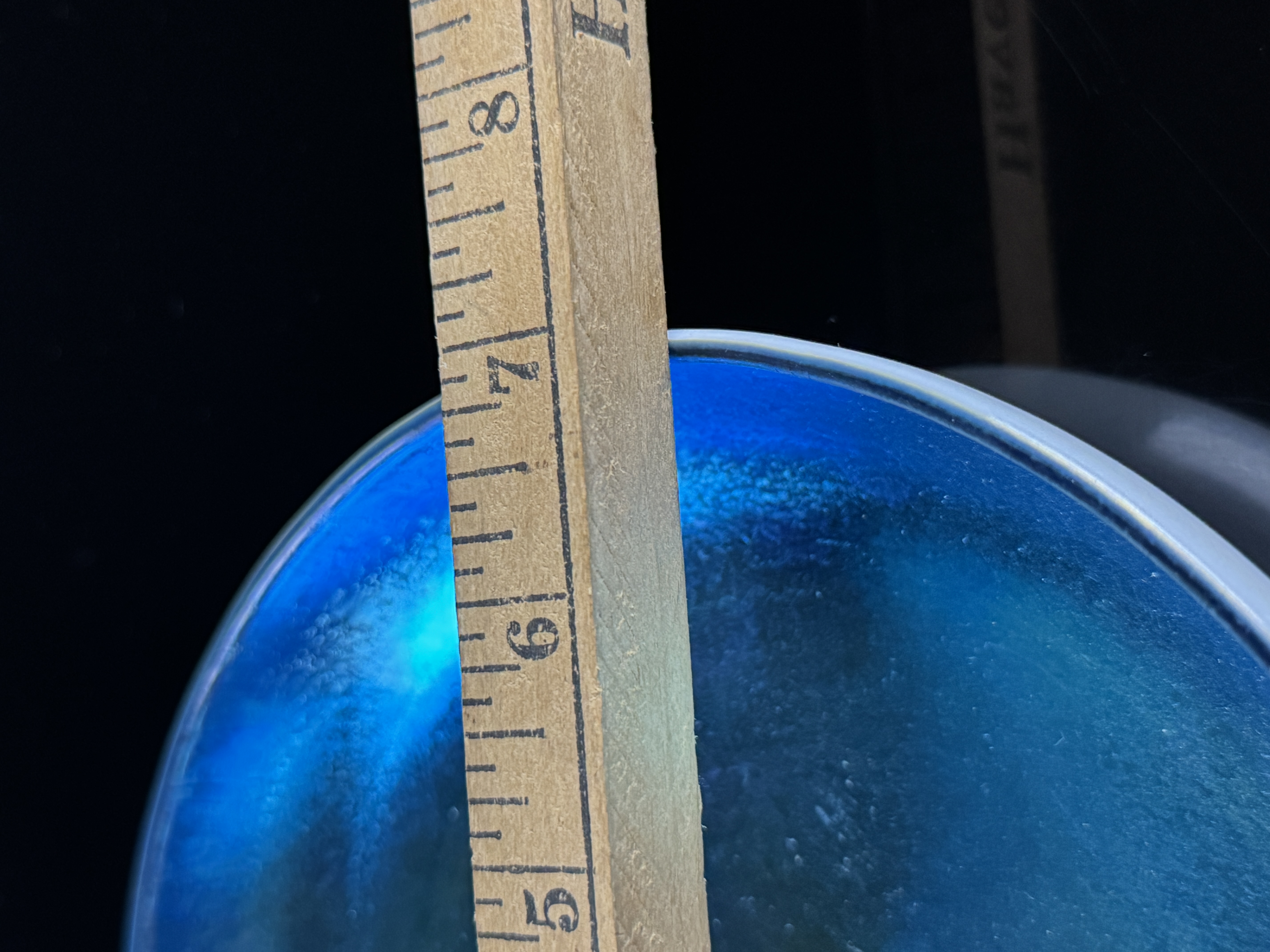 Steuben Blue Aurene and Calcite Art Glass Bowl