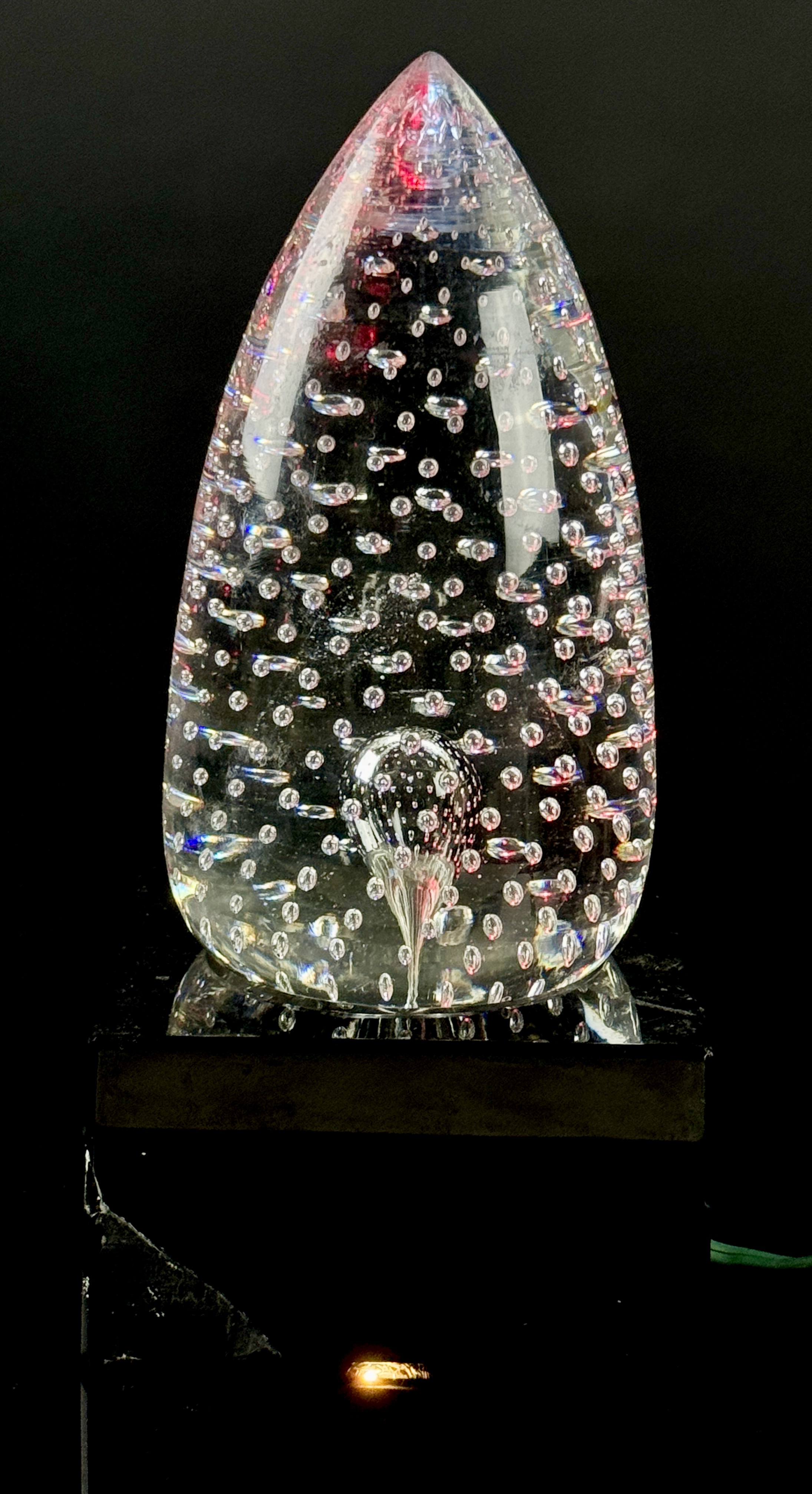 Rare Steuben Art Glass Luminor Illuminated Sculpture