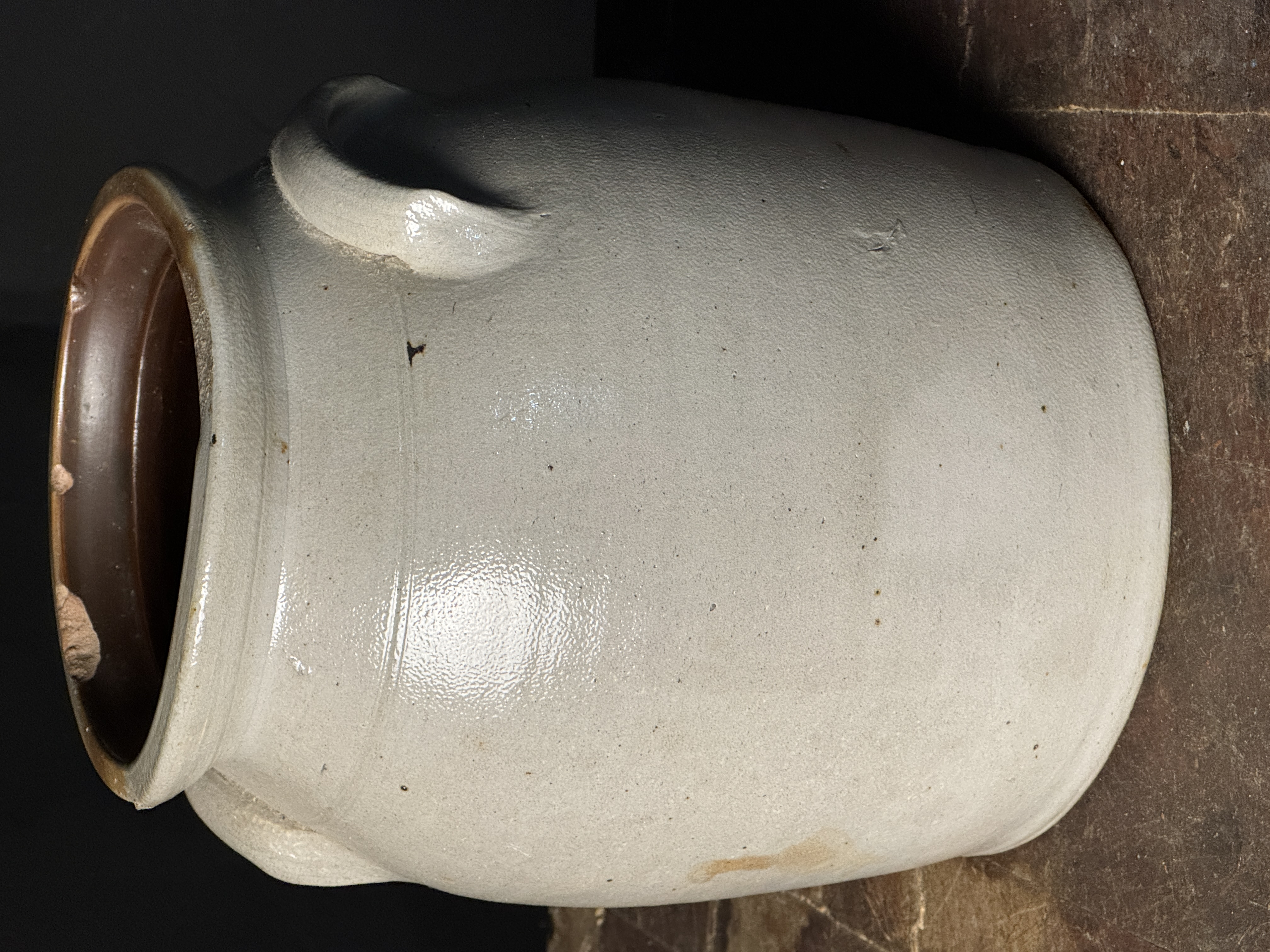 A.O. Whittemore Havana NY Two Gallon Stoneware Crock with Cobalt Bird Decoration