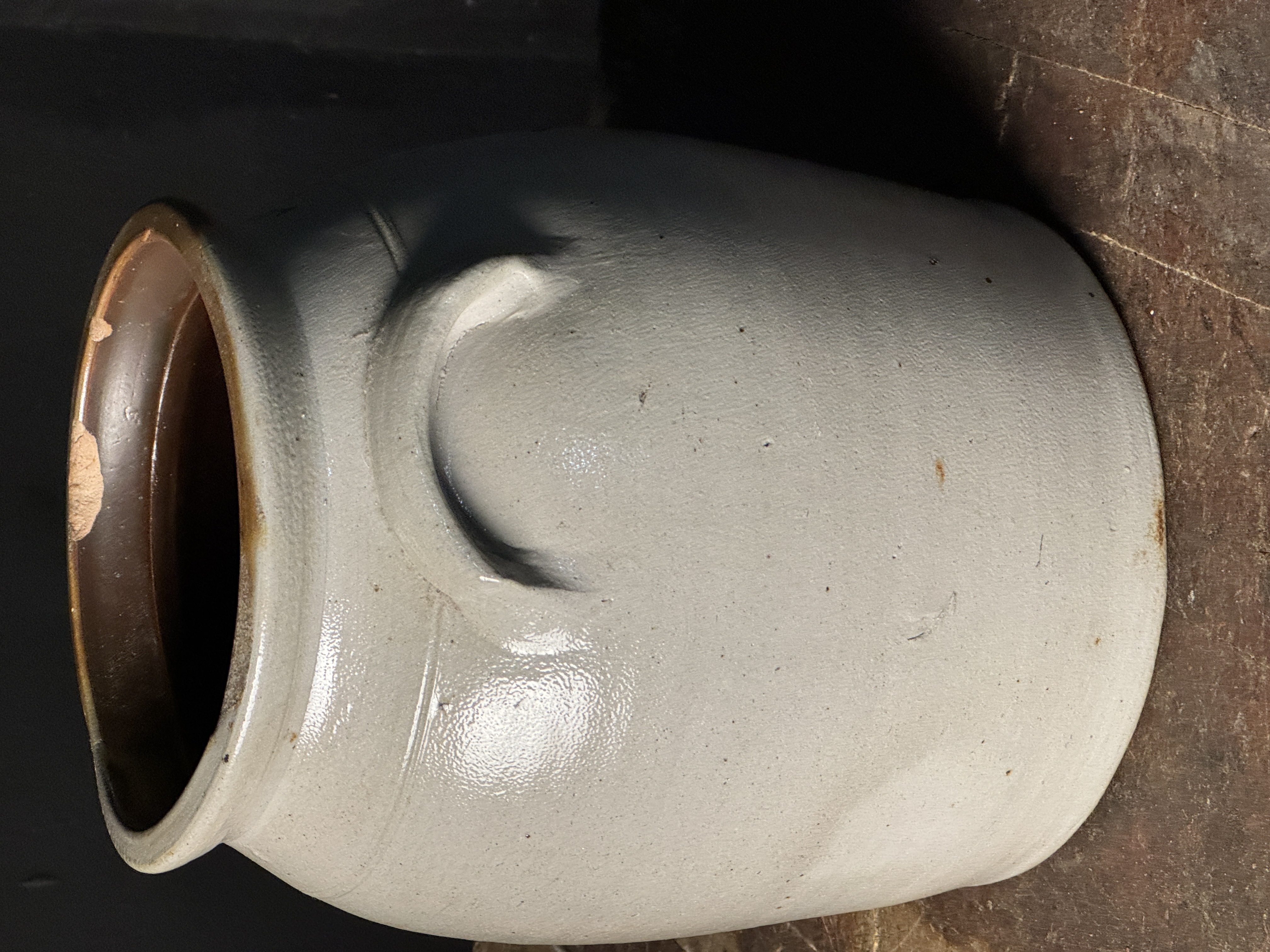 A.O. Whittemore Havana NY Two Gallon Stoneware Crock with Cobalt Bird Decoration