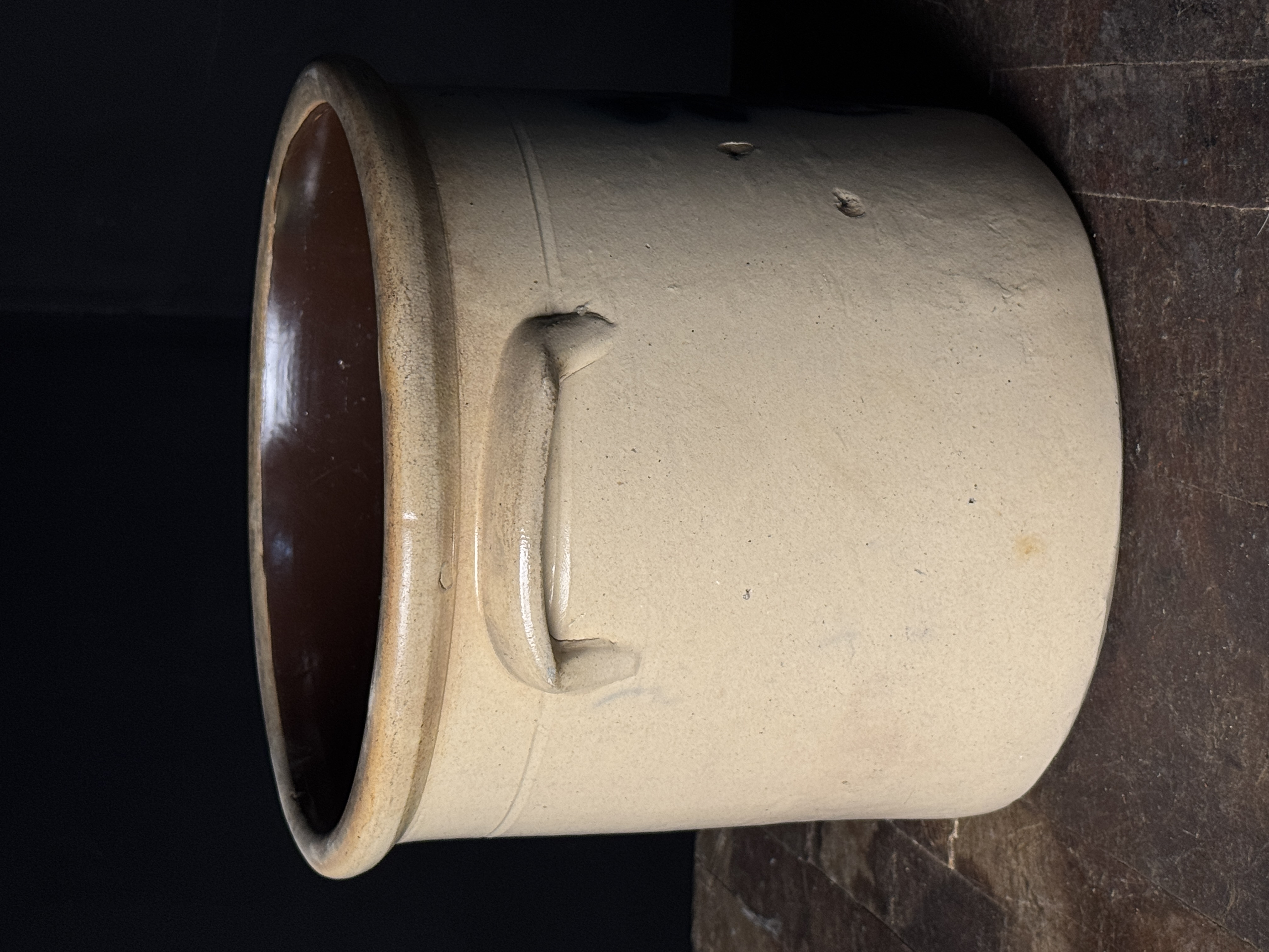 N.A. White and Son Utica New York Two Gallon Cobalt Blue Decorated Stoneware Crock