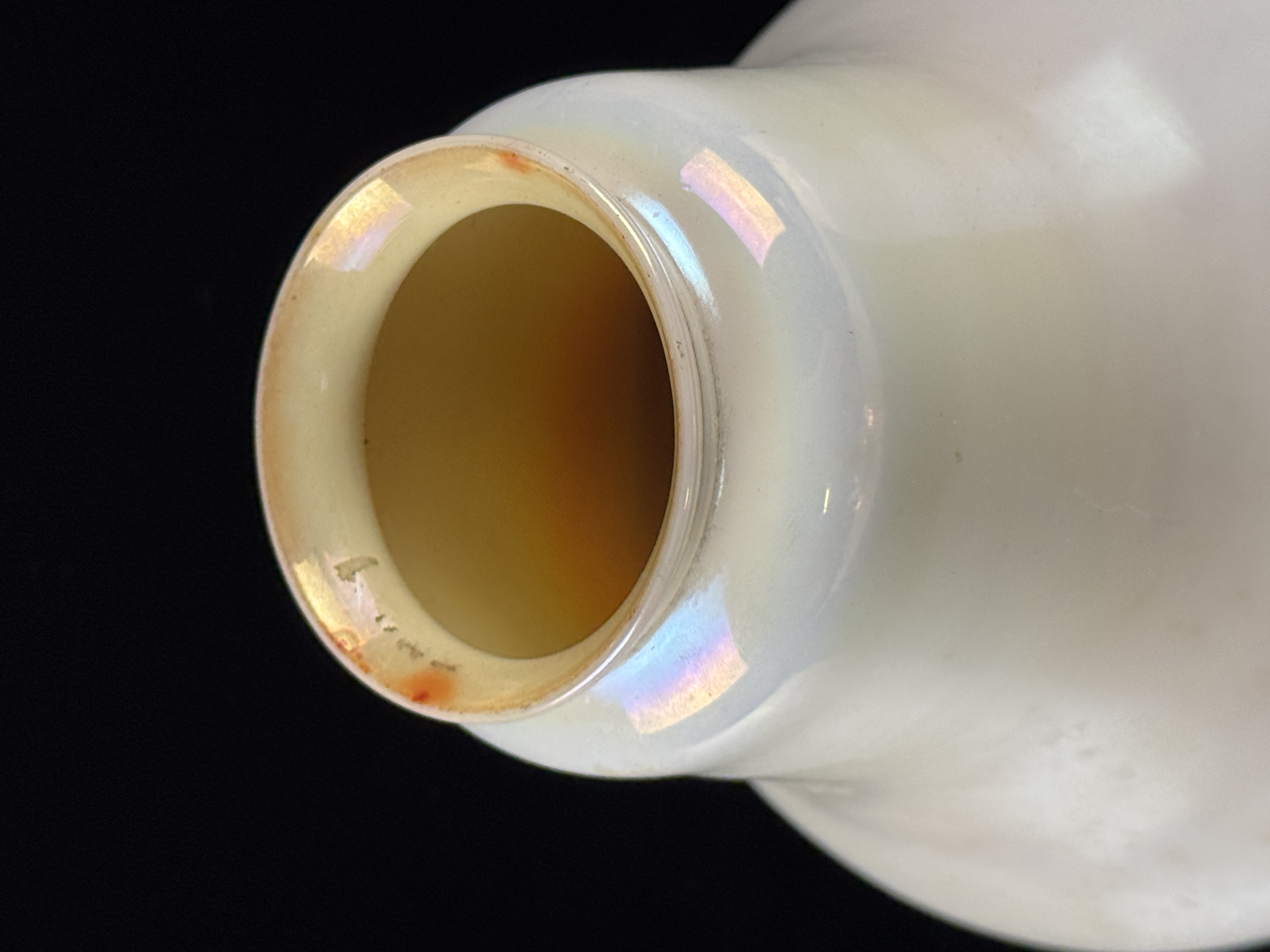 Steuben Calcite and Gold Aurene Art Glass Lamp Shade