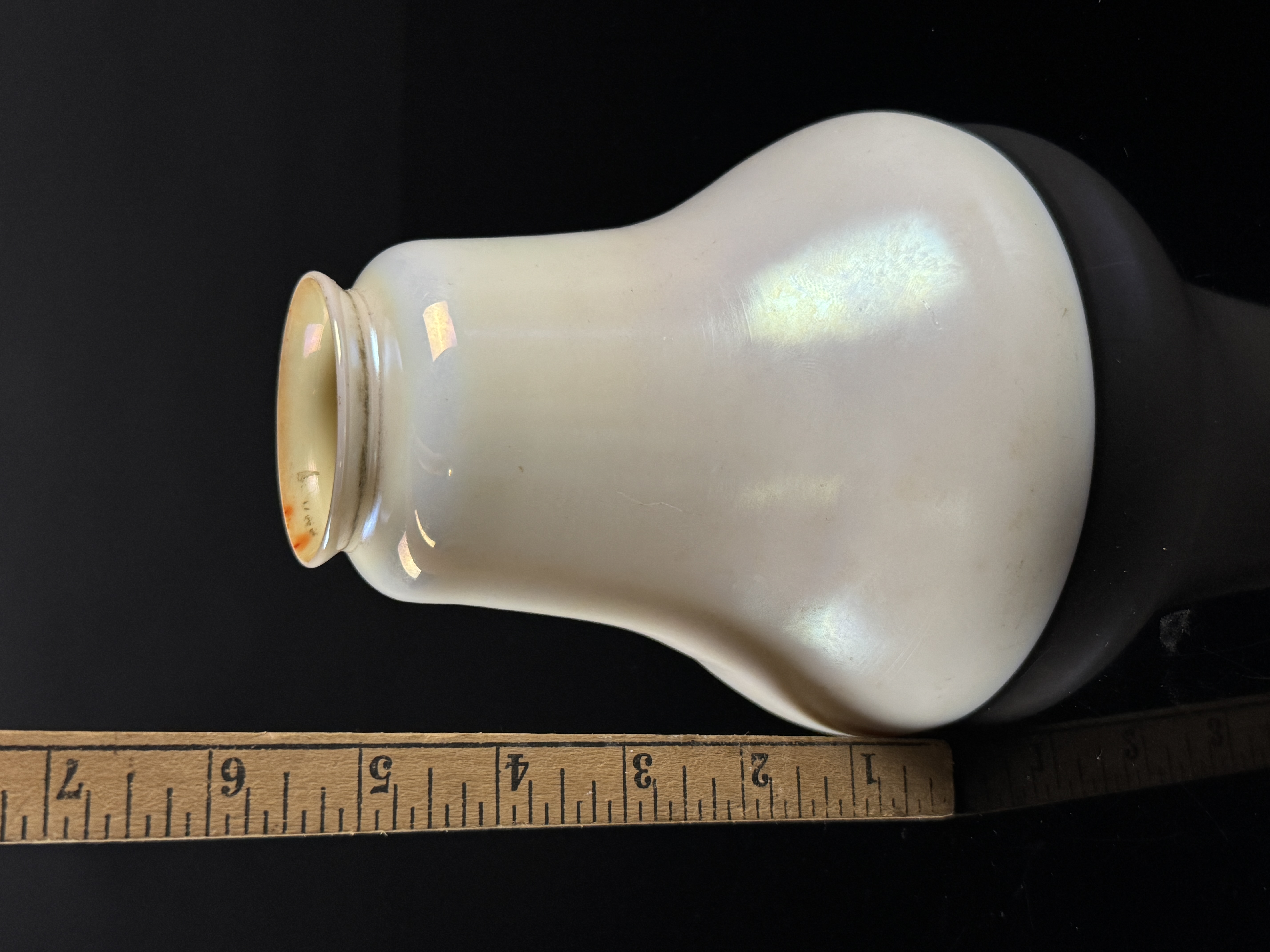Steuben Calcite and Gold Aurene Art Glass Lamp Shade