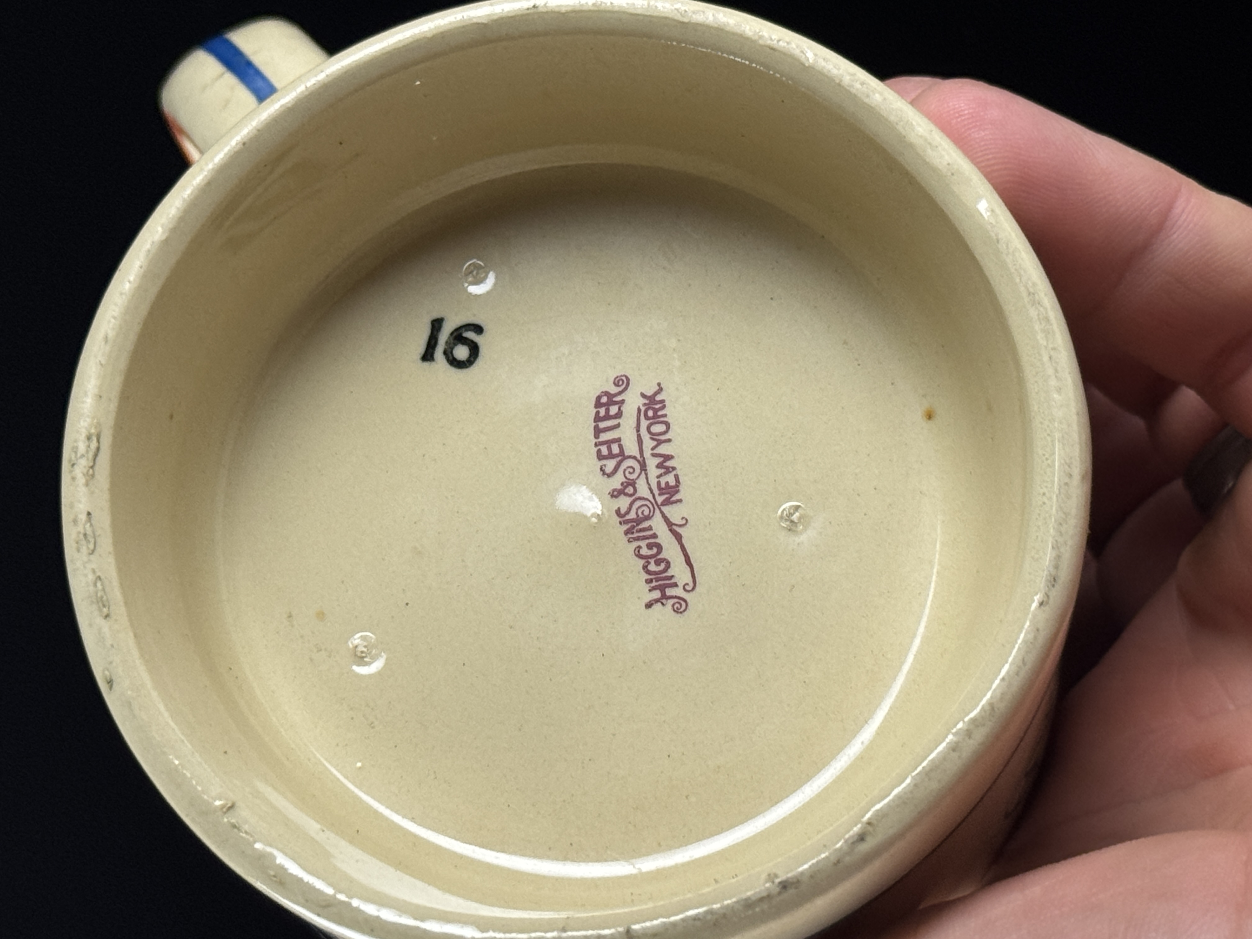 Higgins & Seiter Hotel Astor 1909 Dutchess County Society Banquet Mug