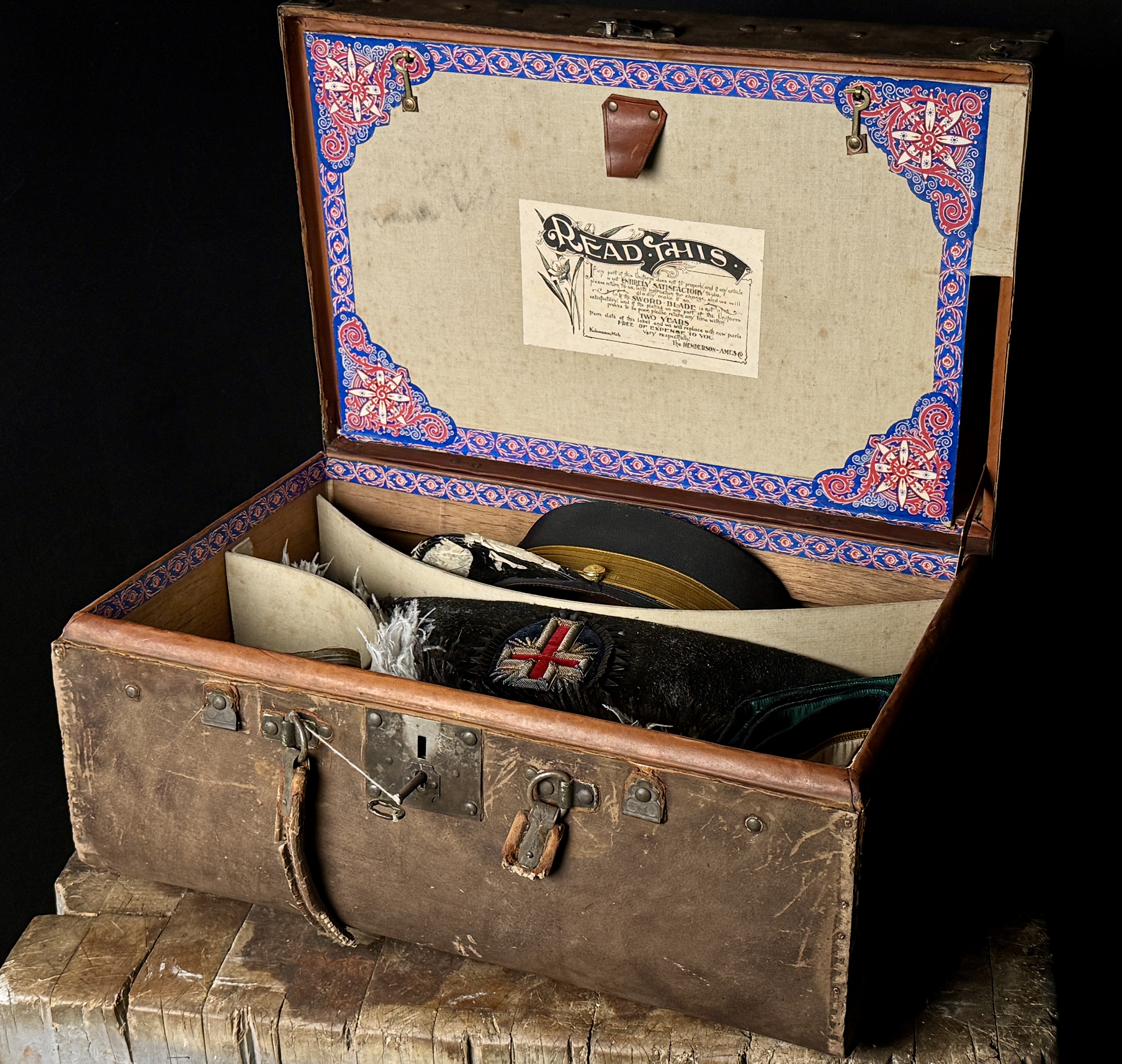 Knights Templar Masonic Regalia Set by Henderson-Ames Company in Original Trunk