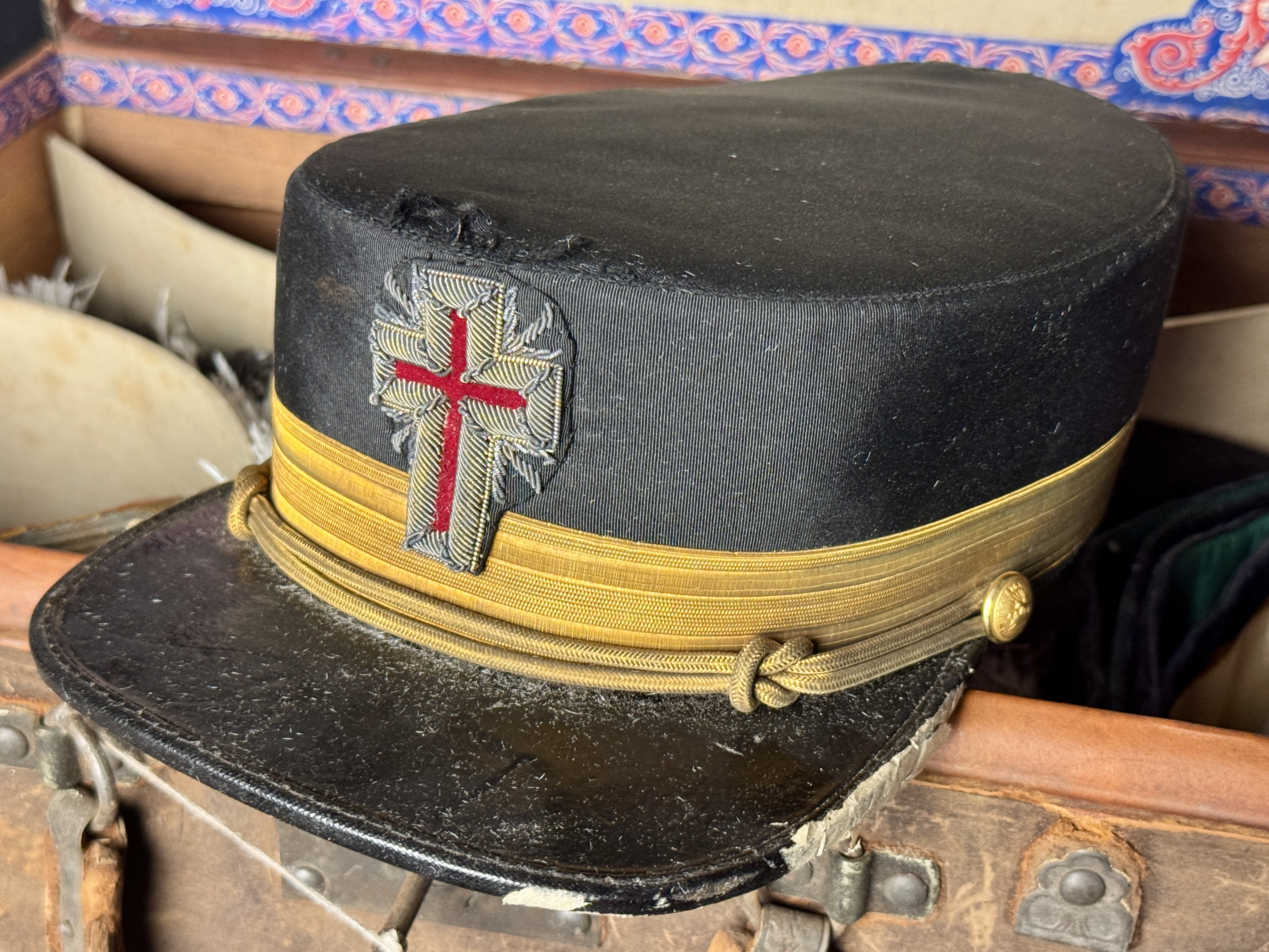 Knights Templar Masonic Regalia Set by Henderson-Ames Company in Original Trunk