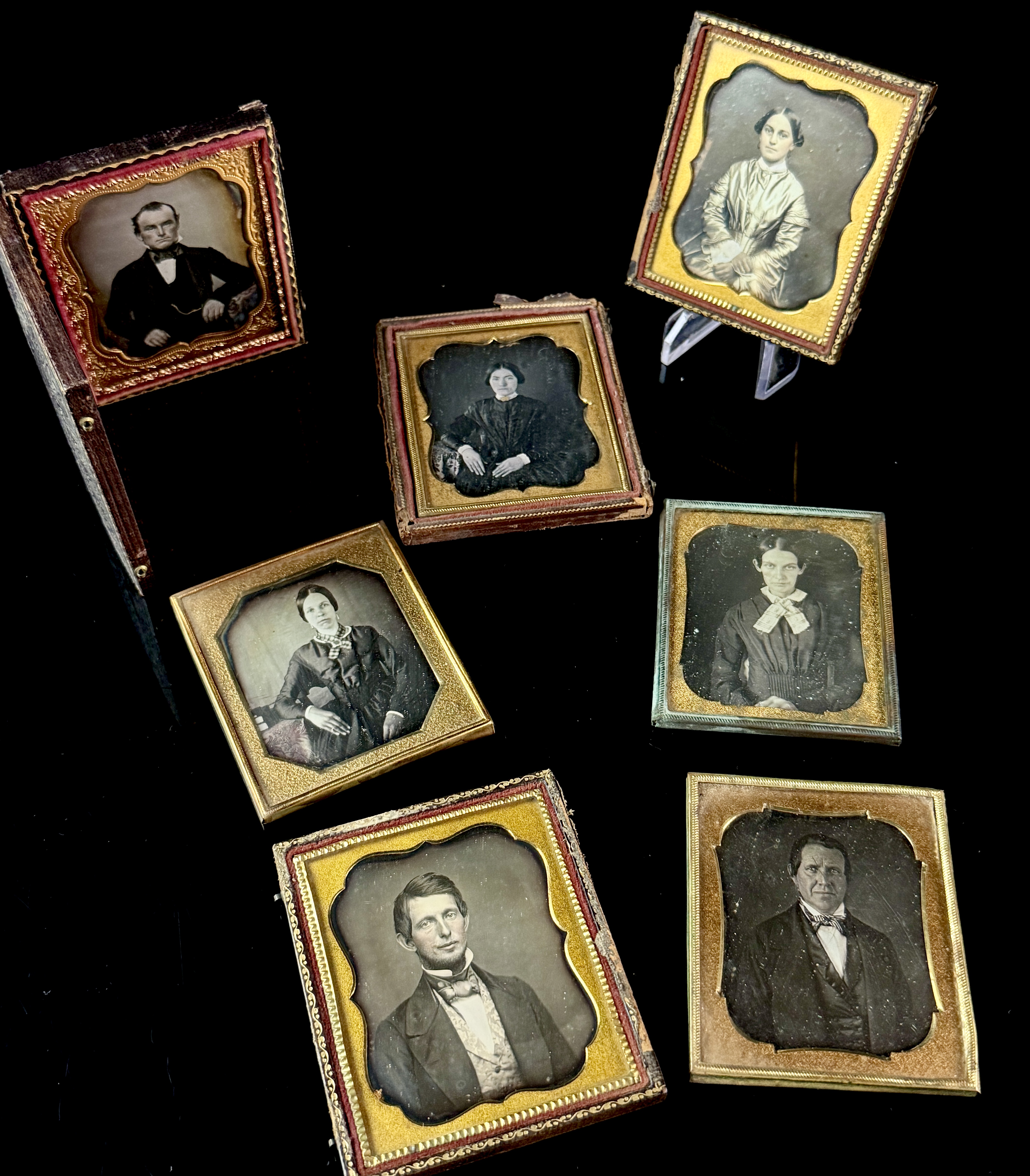 A Group of Mid-19th Century Daguerreotype and Early Process Portraits