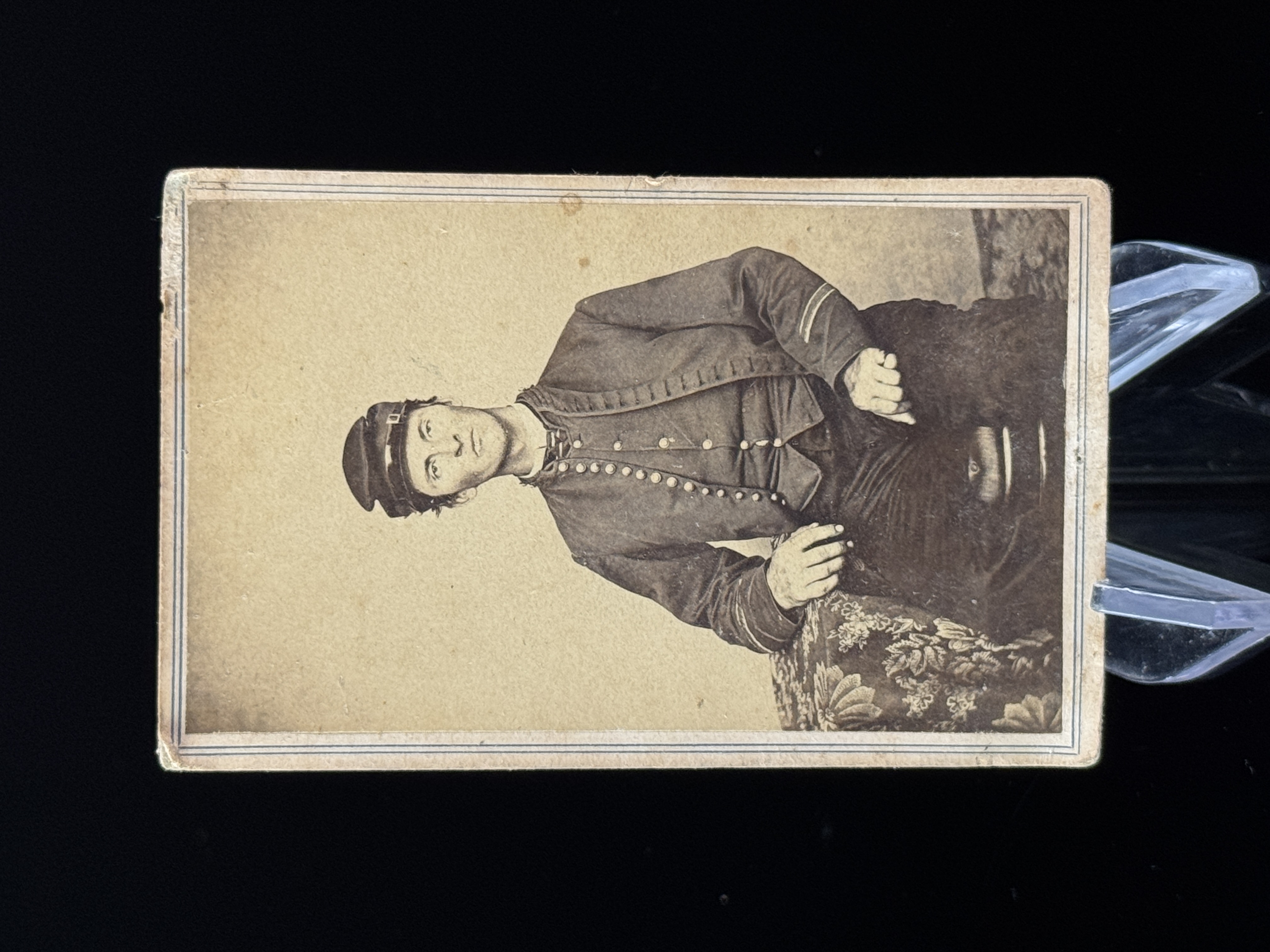 Civil War Union Corporal Carte-de-visite Photograph by J. M. Clark Syracuse New York
