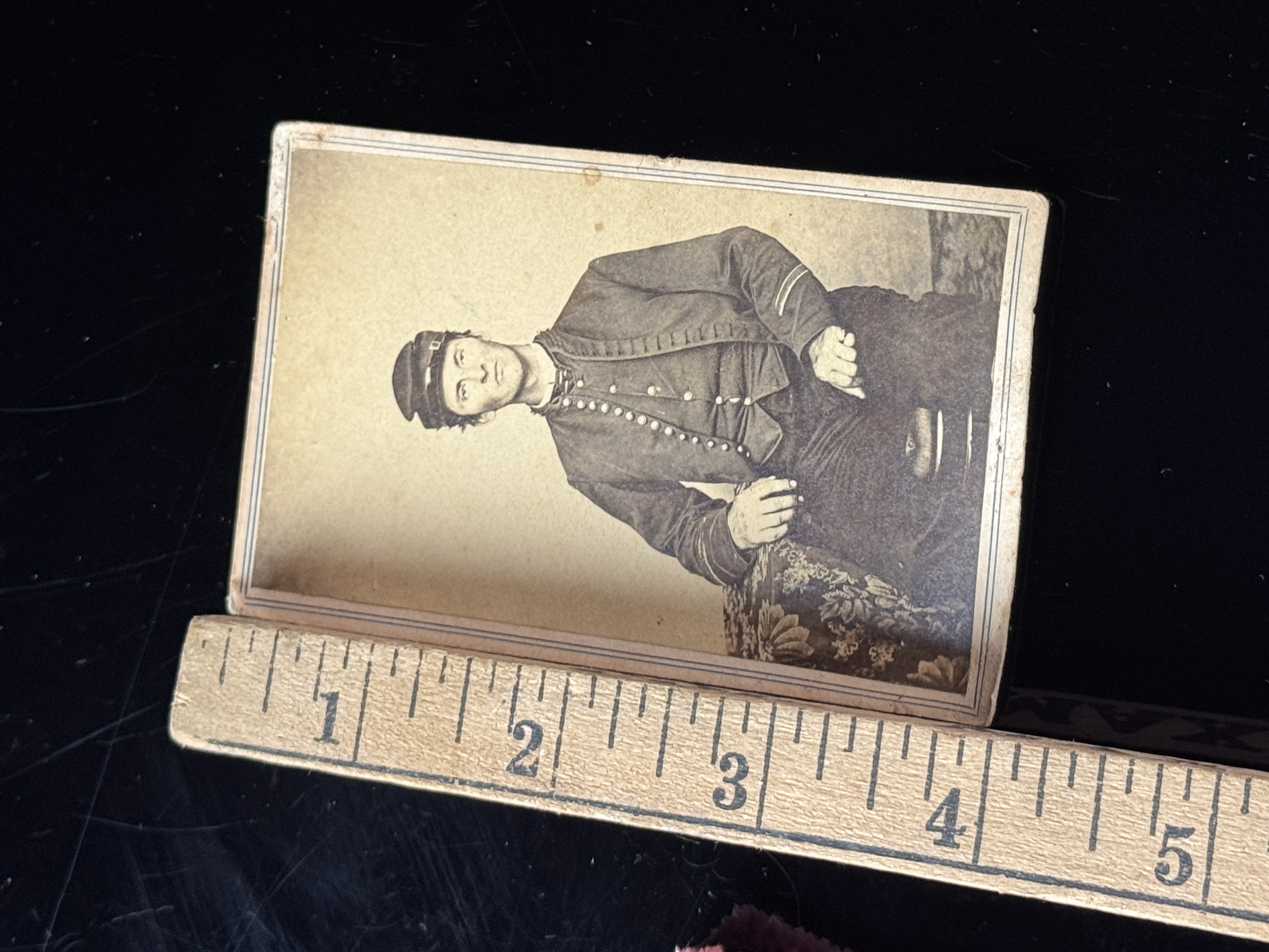 Civil War Union Corporal Carte-de-visite Photograph by J. M. Clark Syracuse New York