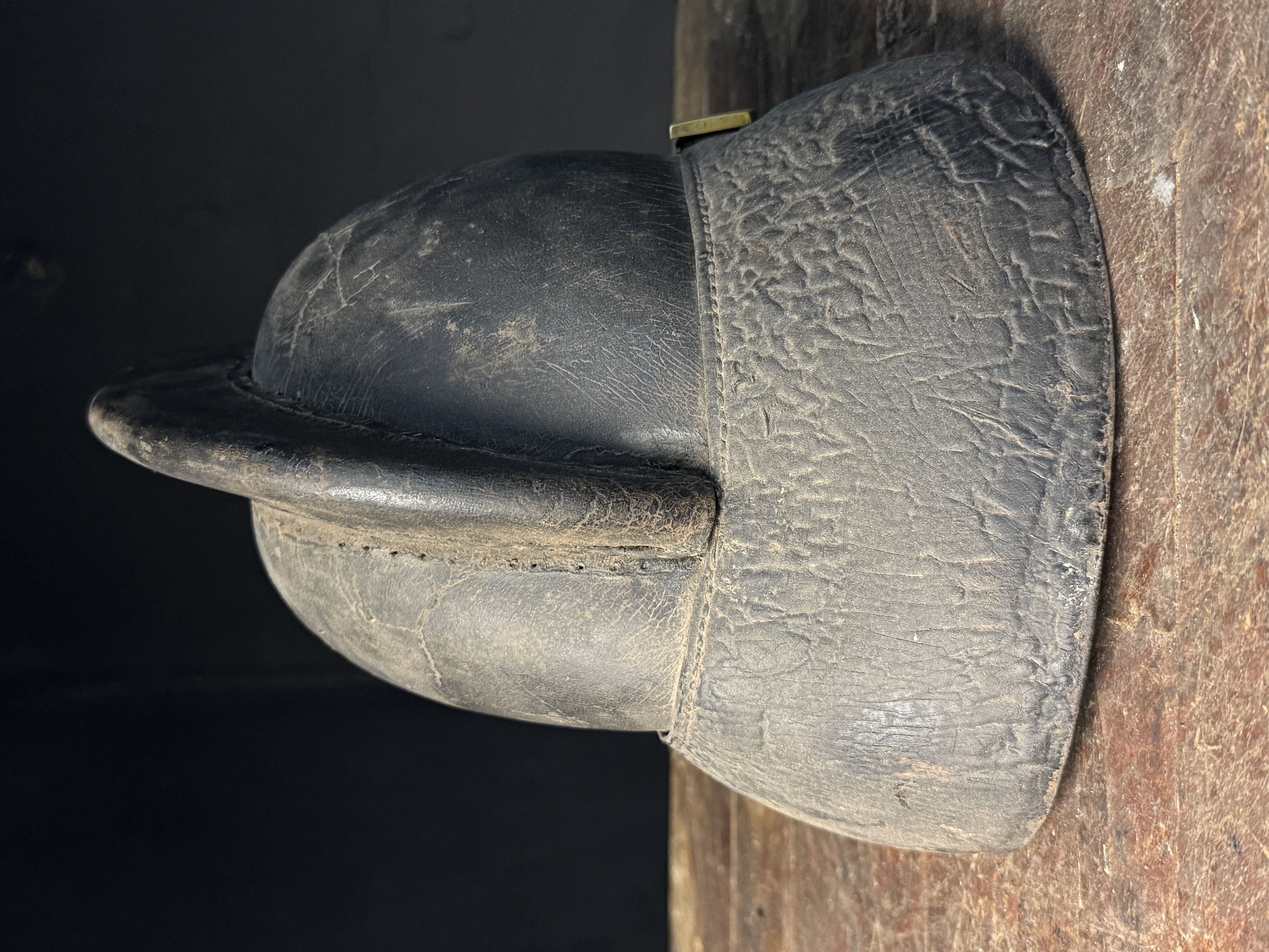 French 19th Century Leather Sapeur-Pompier Medical Officer Helmet