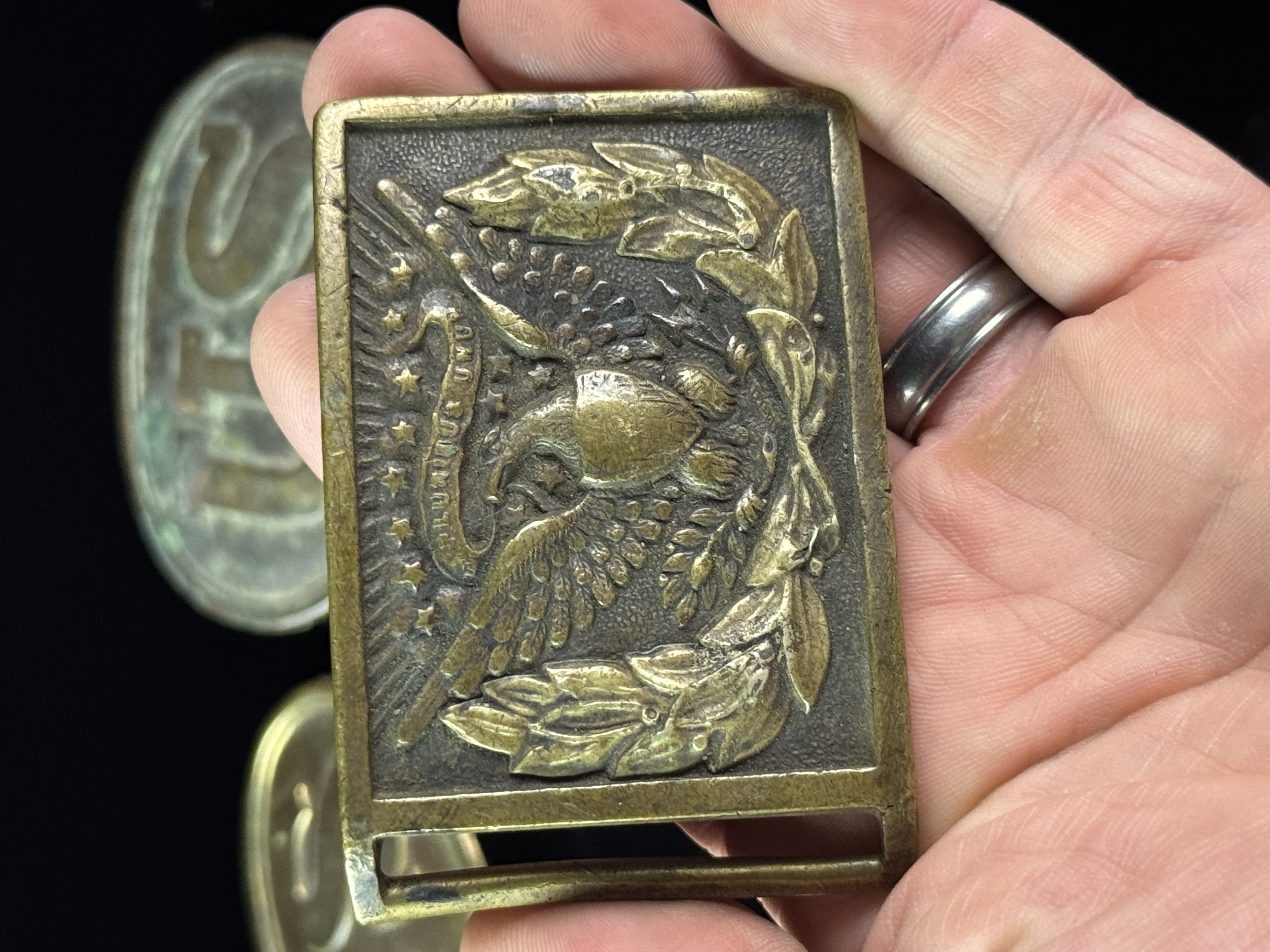 A Trio of 19th Century United States Military Belt Plates