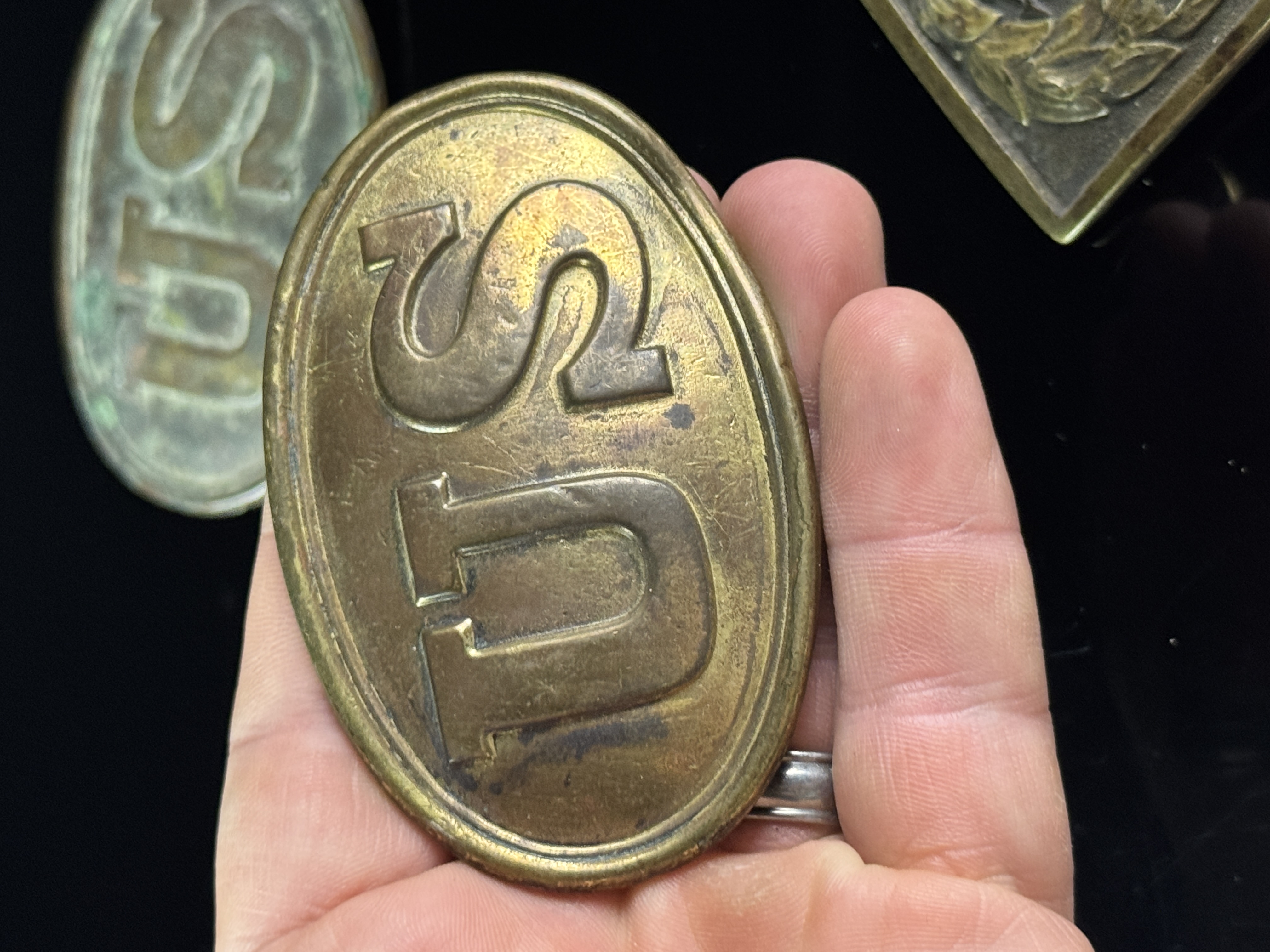 A Trio of 19th Century United States Military Belt Plates